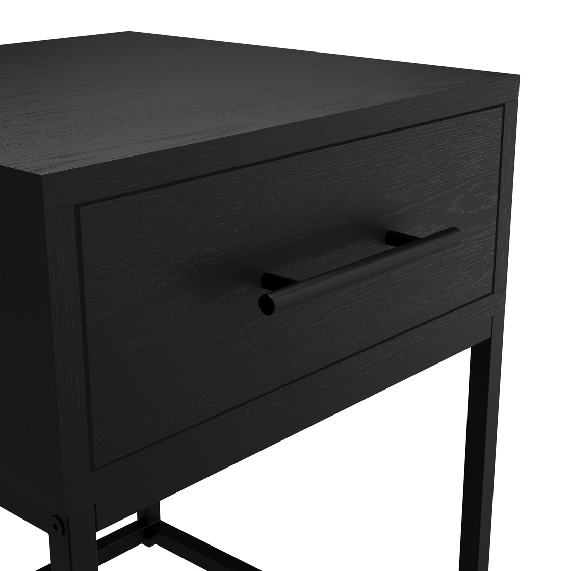 BRAY MATTE BLACK BEDSIDE CABINET (14969133728122)
