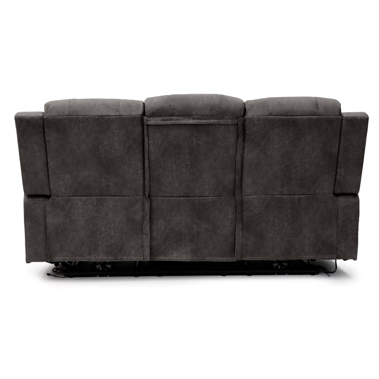 Leo Tech Recliner Sofa Brown 3+2 Set