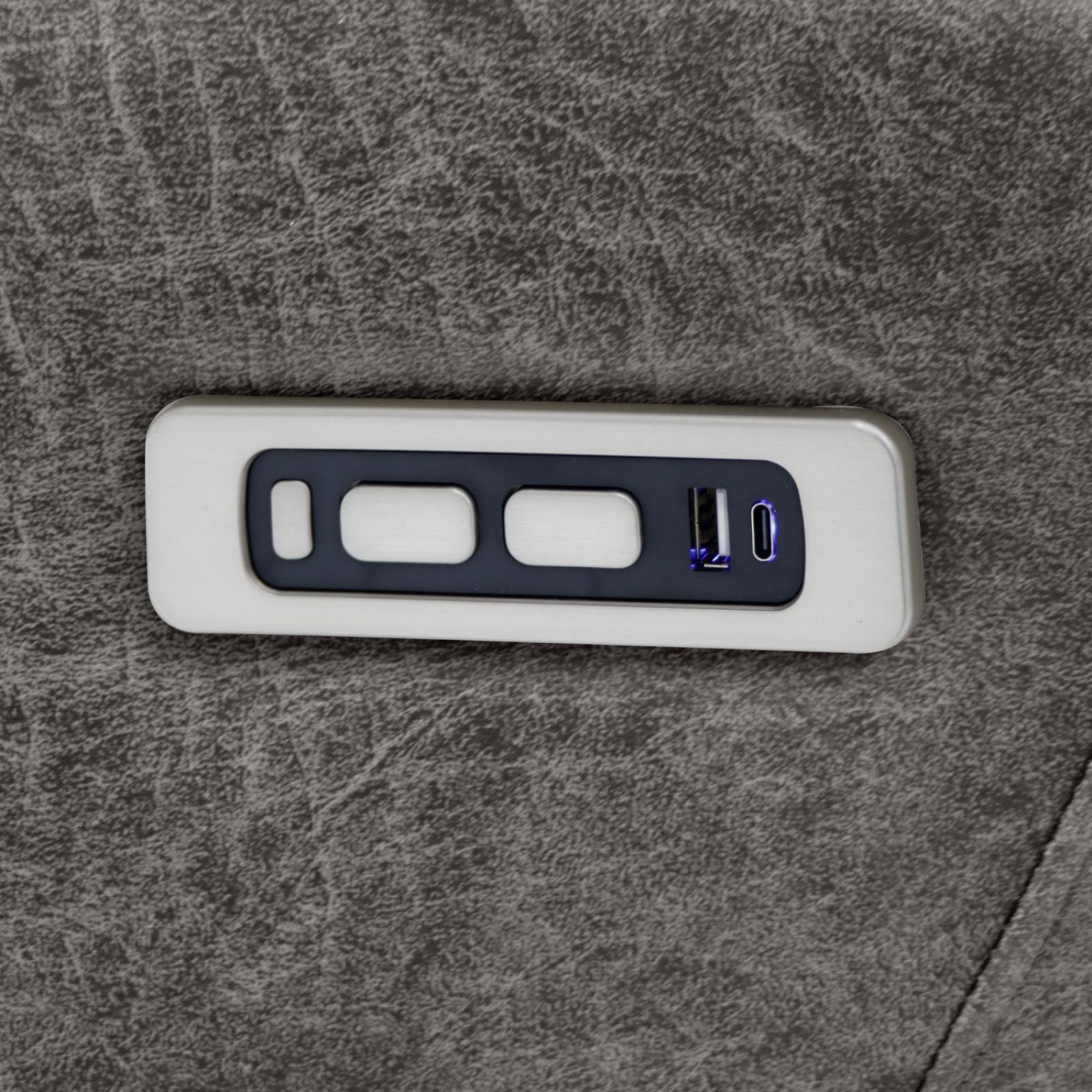 Leo Tech Recliner Sofa Brown 3+2 Set