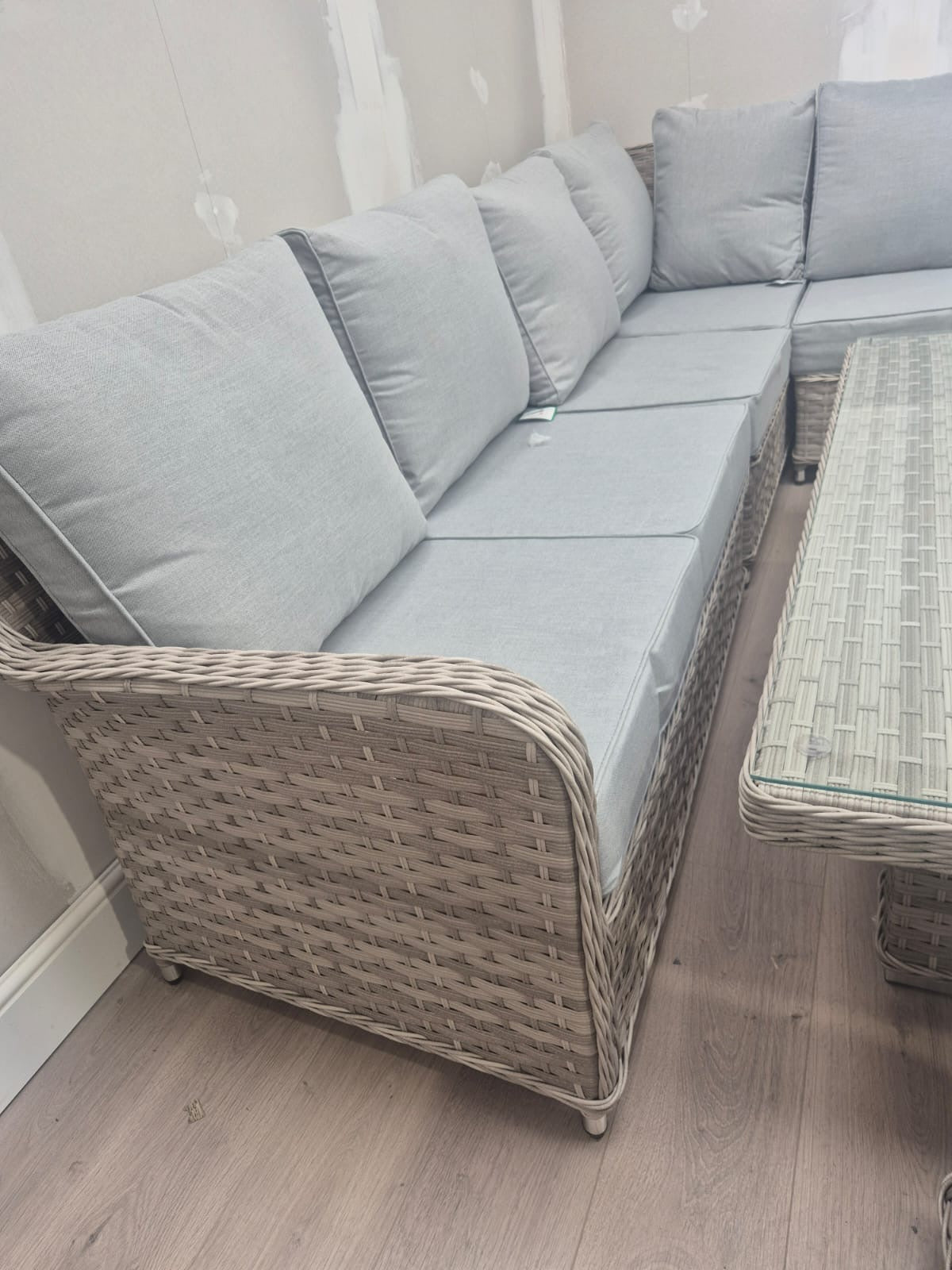 Palermo Corner Firepit Set - Clearance Rattan Republic