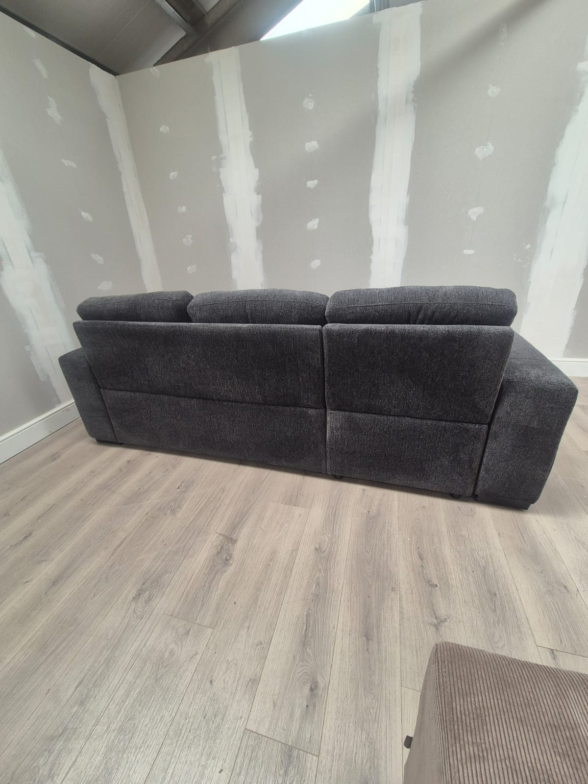 Amalfi Universal Corner Sofa Bed in Grey - Clearance Beehive