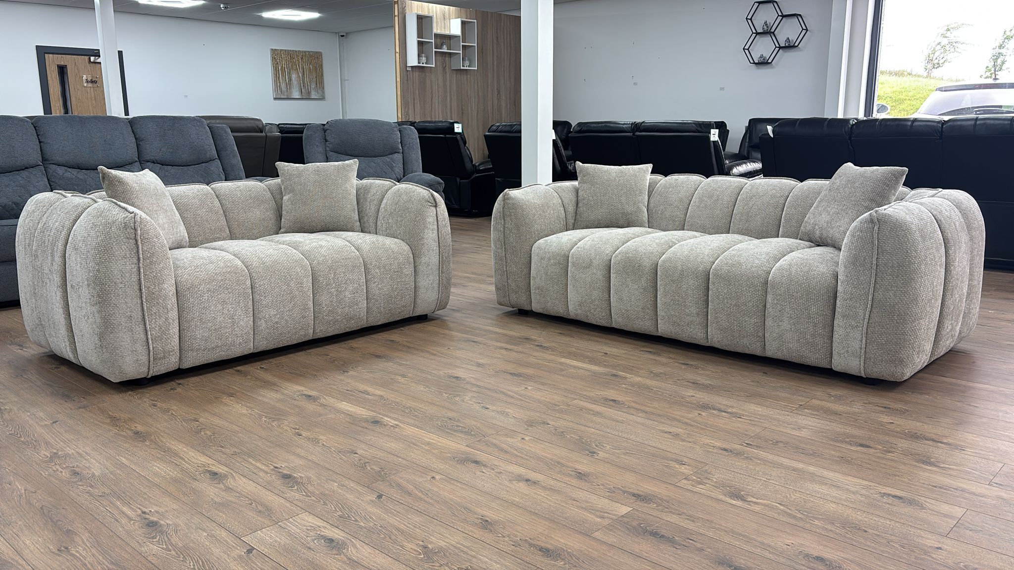 Vienna 3 Seater Sofa in Beige (15139920019834)