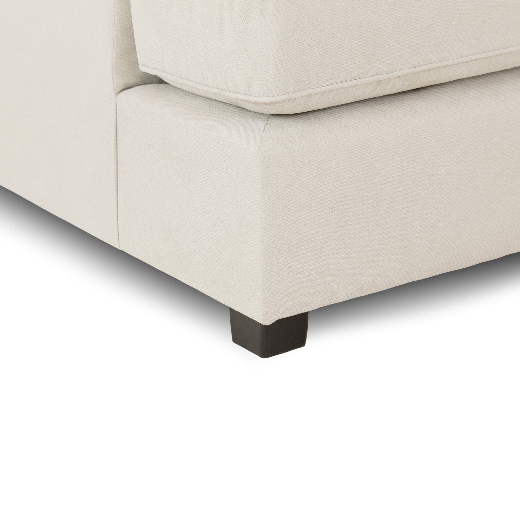 Camden U-Shape Corner Sofa with Footstool – BeigeDesign Close-Up (7022918860864)