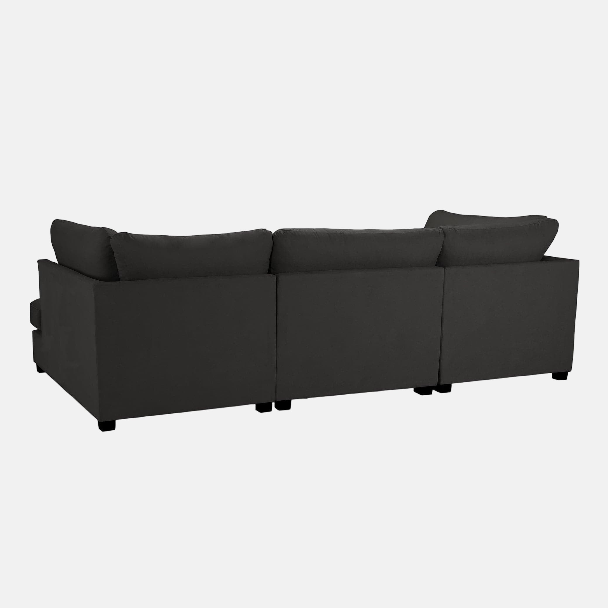 Carnaby Sofa Black U Shape Corner (7022917615680)