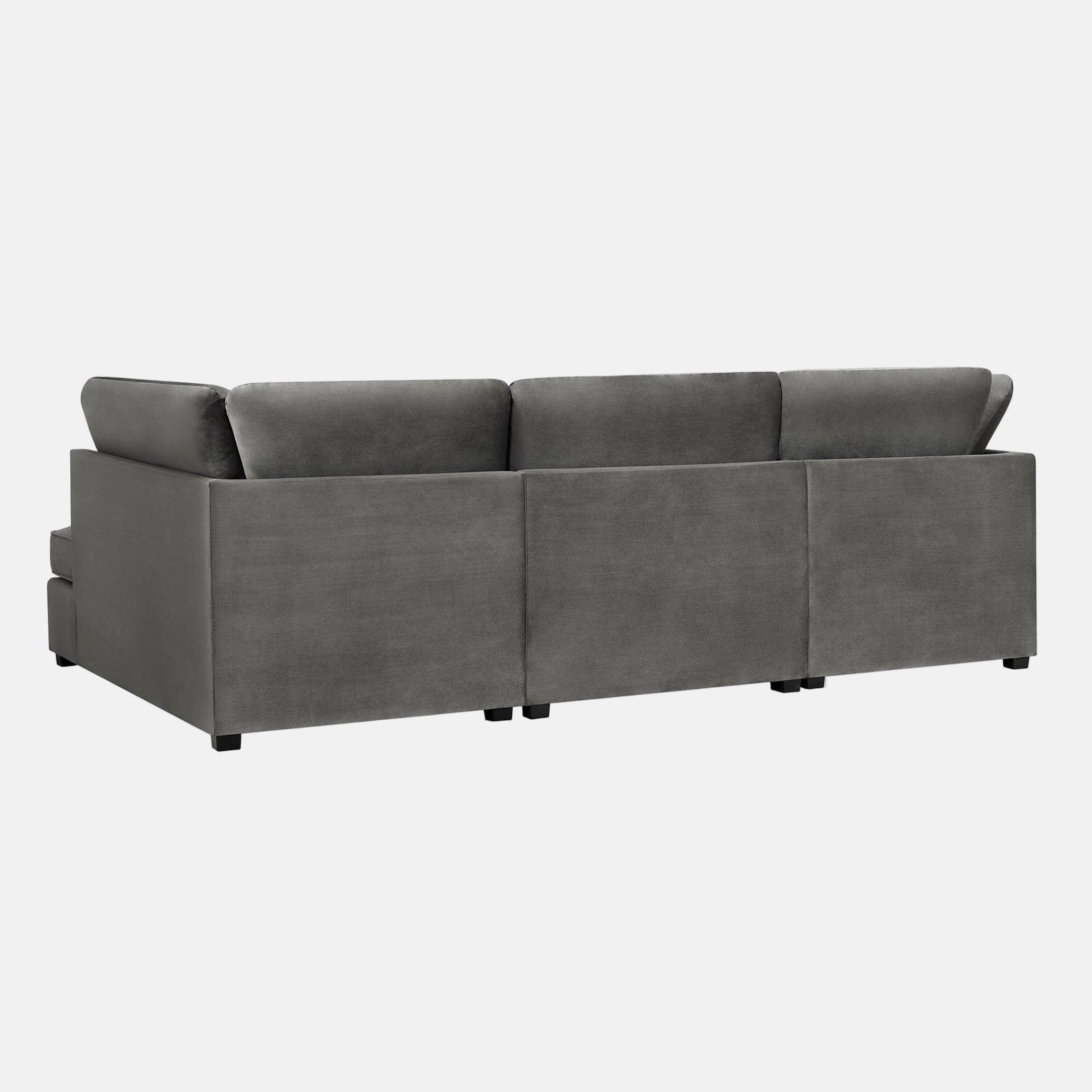 Carnaby Sofa Plush Grey U Shape Corner (7022928986176) (15026552111482)