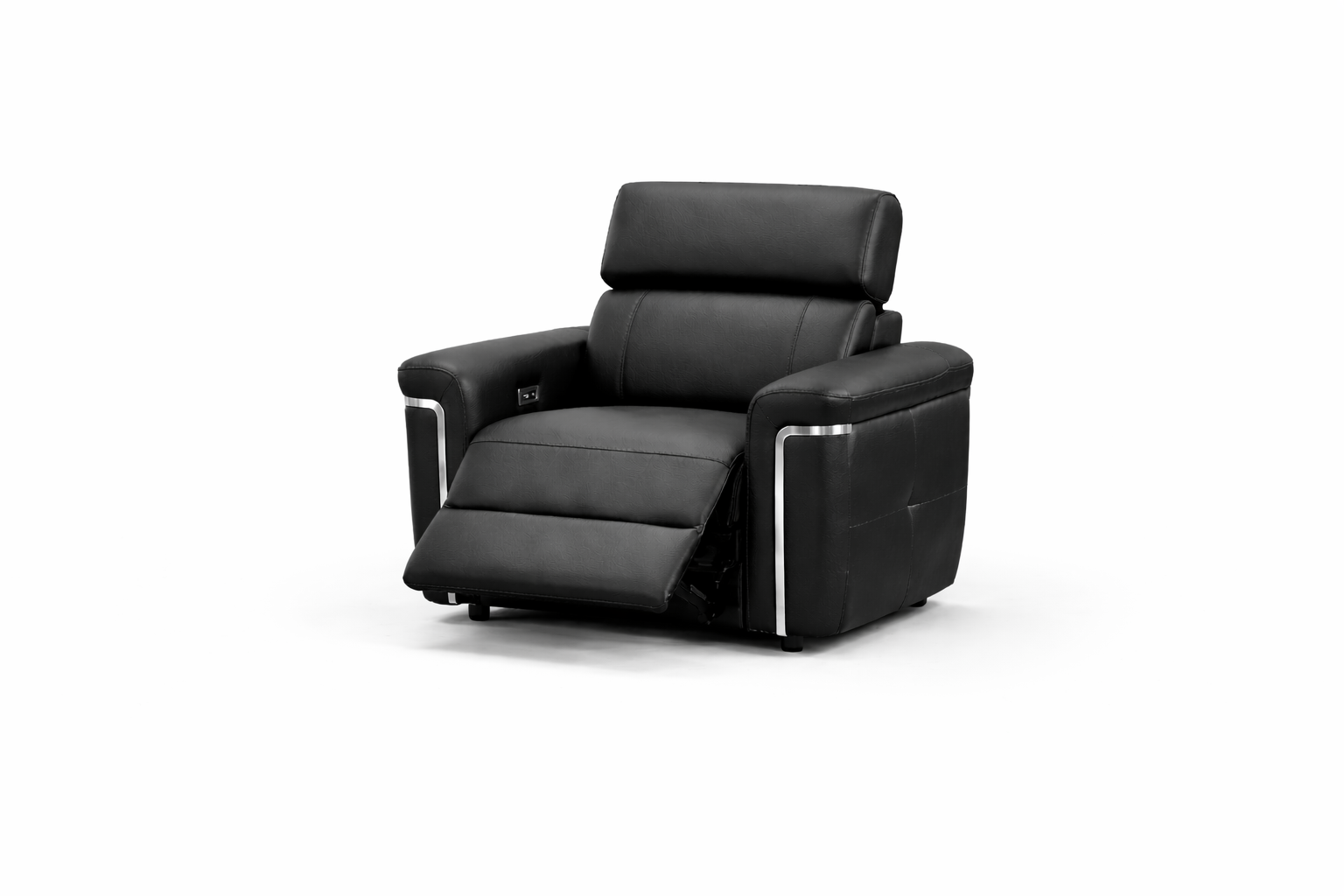 Summer Electric Reclining Armchair in Black - AMC Furniture