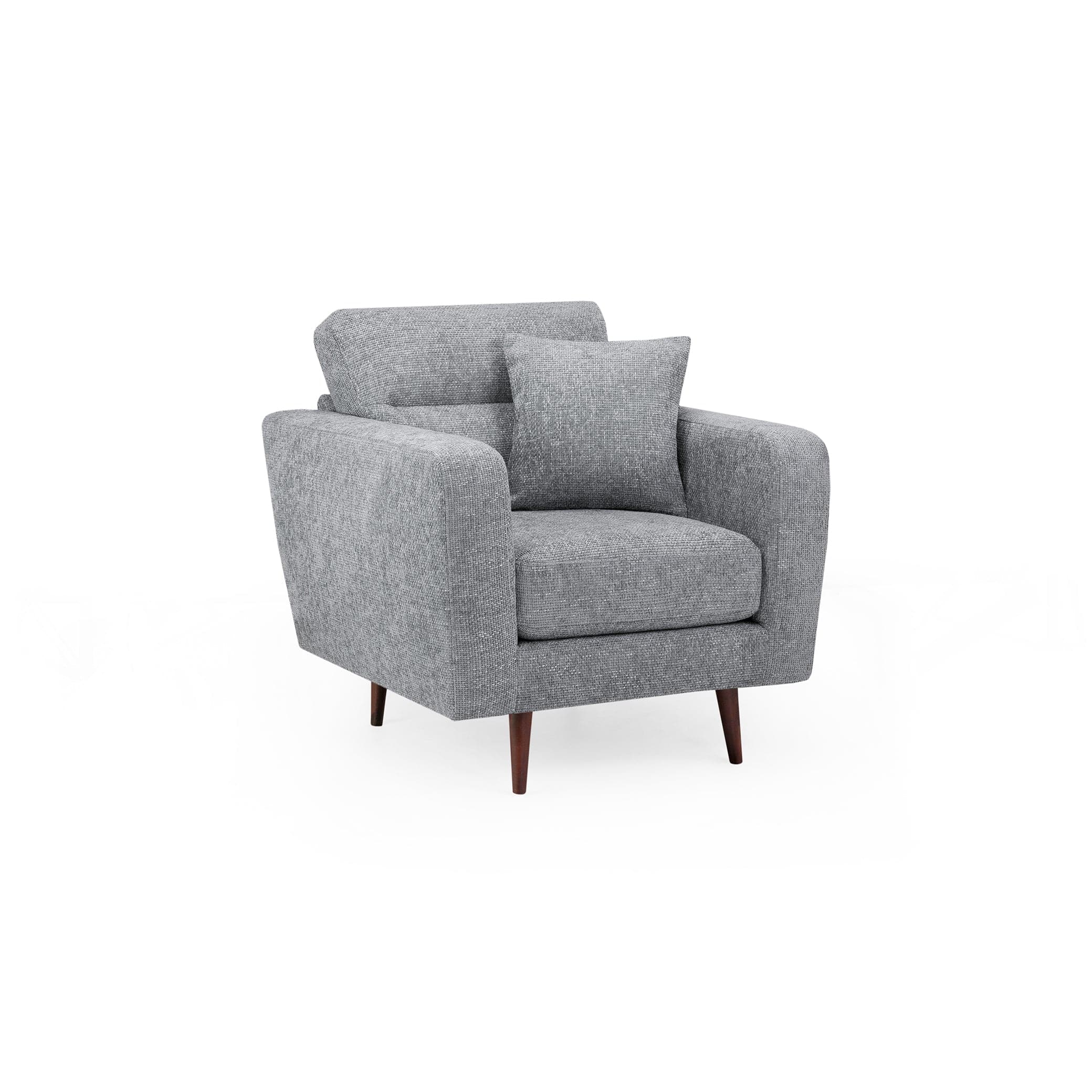 Chester Sofa Grey Armchair - front view (7026912034880)
