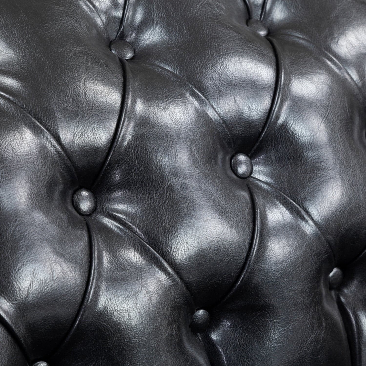 Chesterfield Sofa Black 2 Seater (7023098527808)