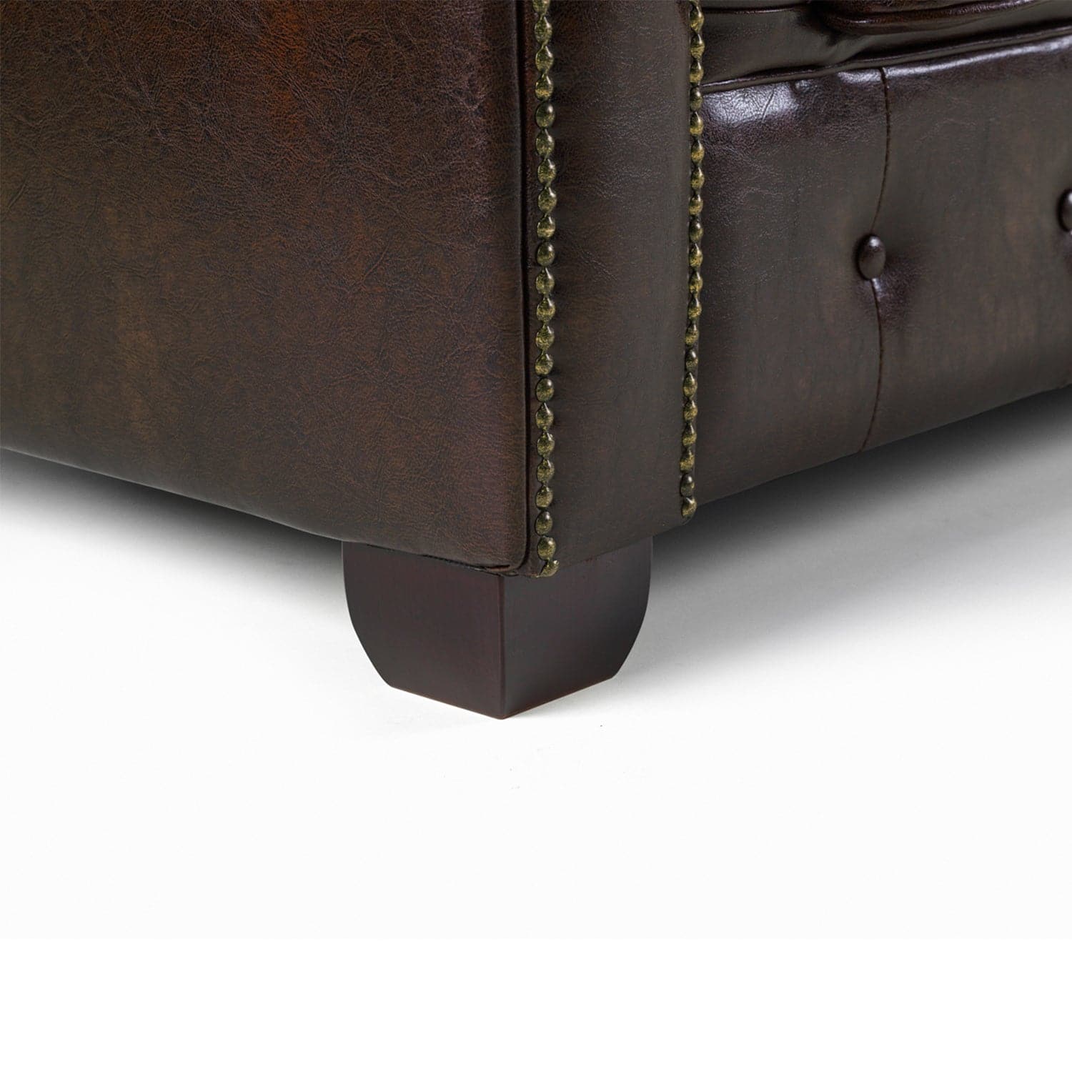 Chesterfield Sofa Antique Brown 3+2 Set - bottom view (7023079784512)