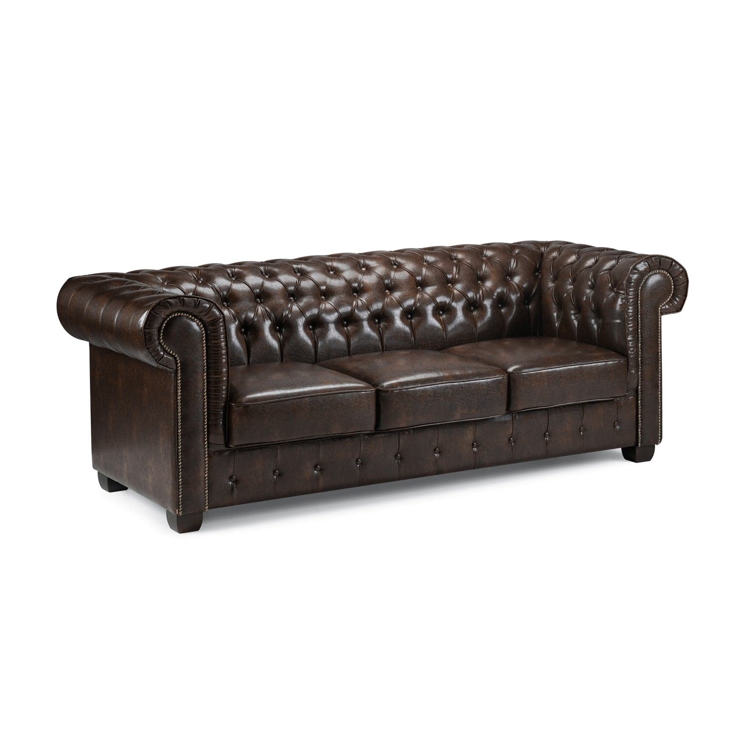 Chesterfield Sofa Oxblood Red 3 Seater (7023091286080)