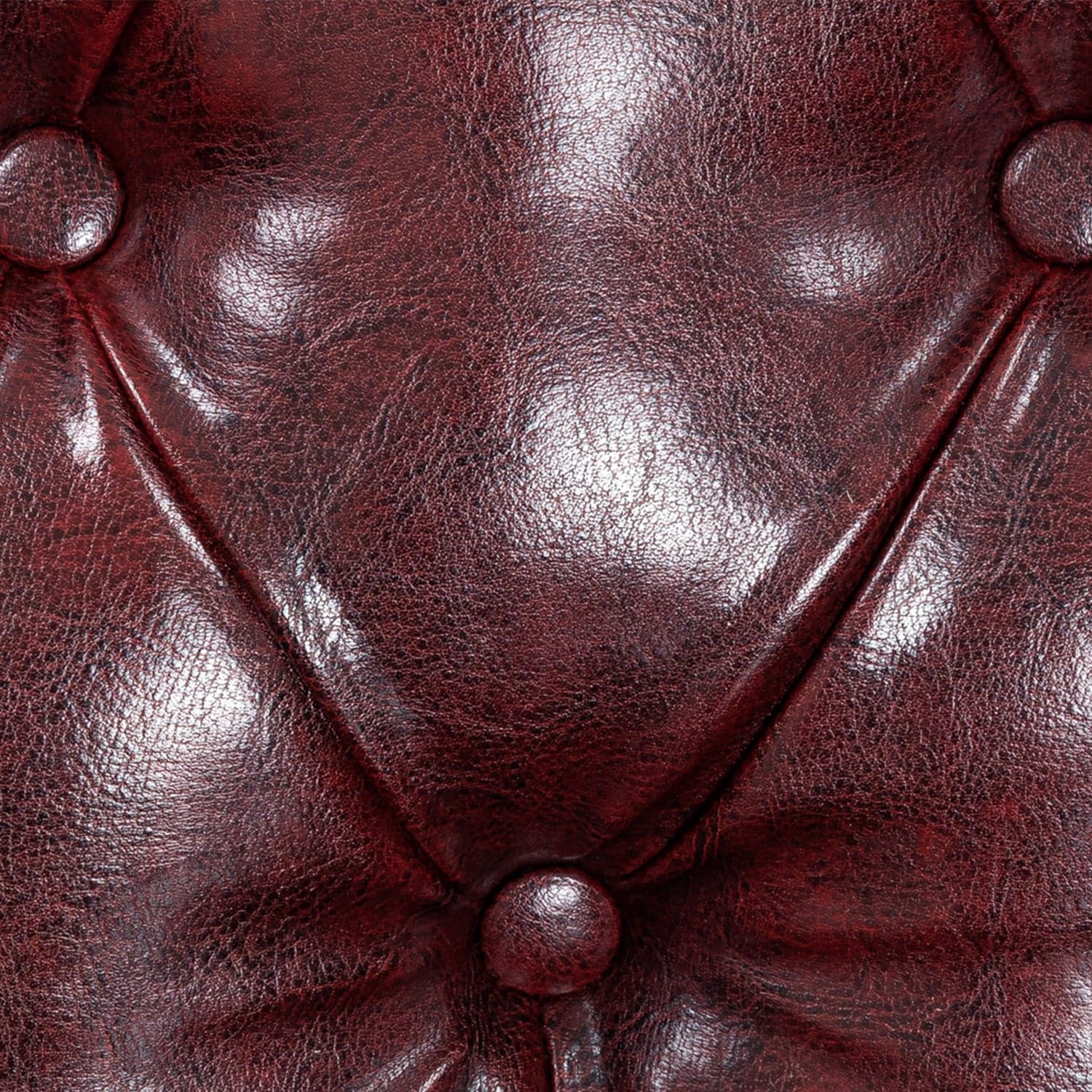 Chesterfield Sofa Oxblood Red Armchair - close-up fabric view (7023095218240)