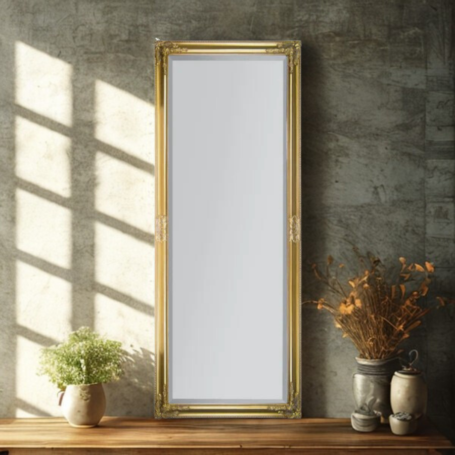 Cowell Gold Full Length Mirror 180 x 70 CM - AMC Furniture
