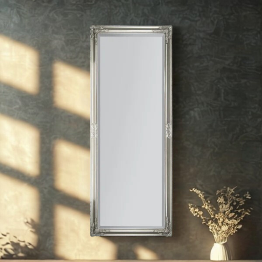 Cowell Silver Full Length Mirror 180 x 70 CM - AMC Furniture