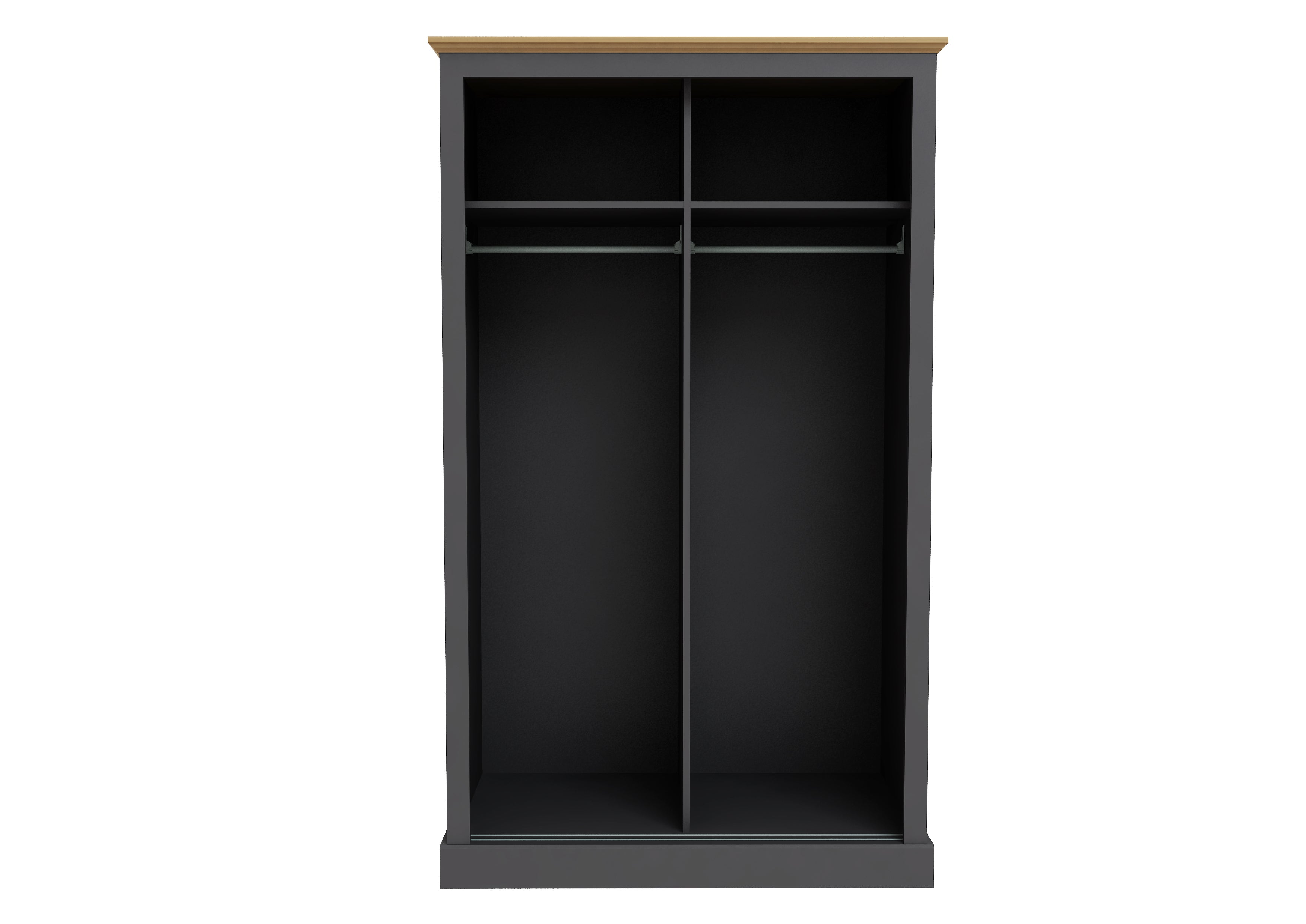 DEVON CHARCOAL 2 DOOR SLIDING WARDROBE ( 2 PACKS ) (14969138184570)