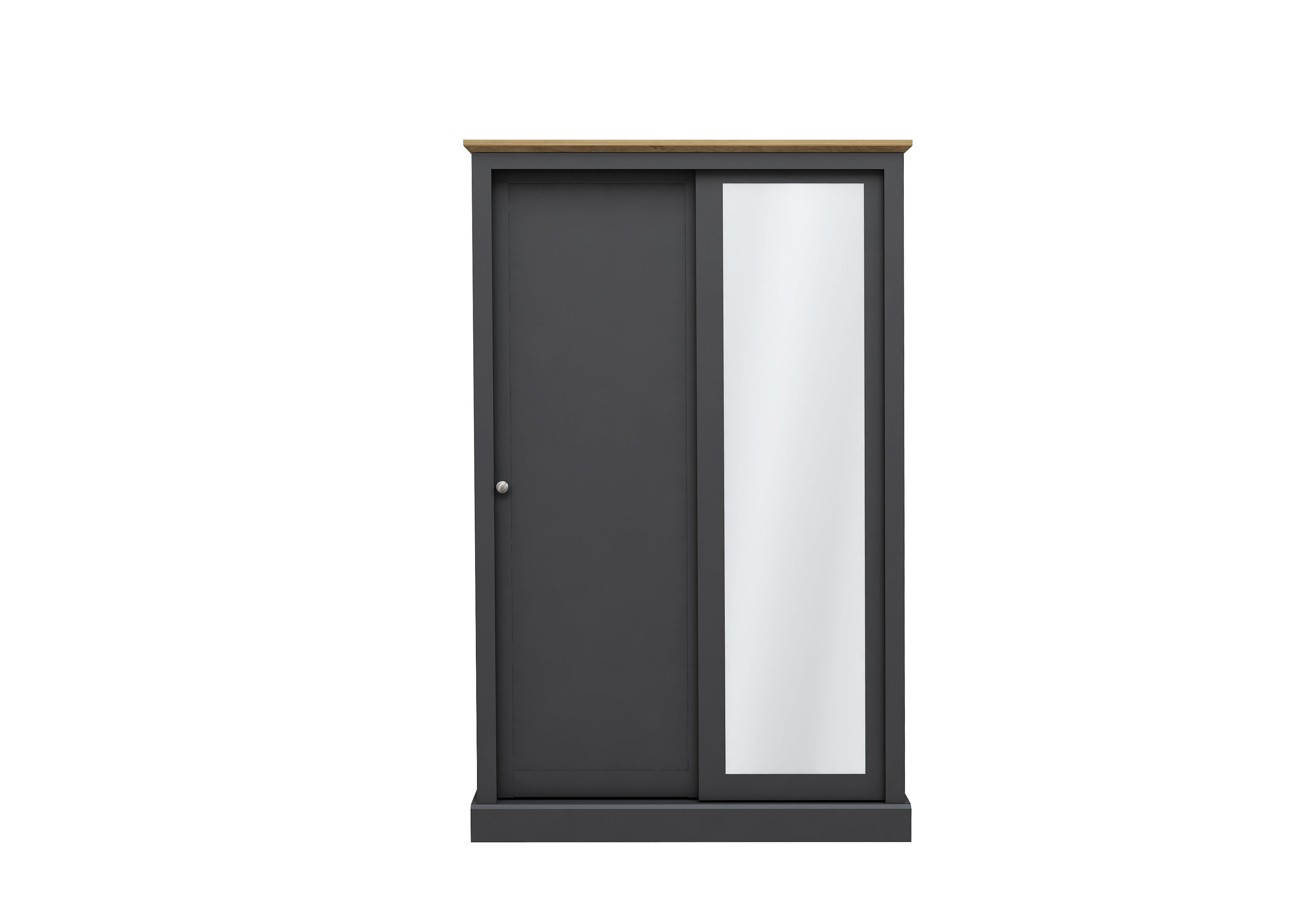 DEVON CHARCOAL 2 DOOR SLIDING WARDROBE ( 2 PACKS ) (14969138184570)