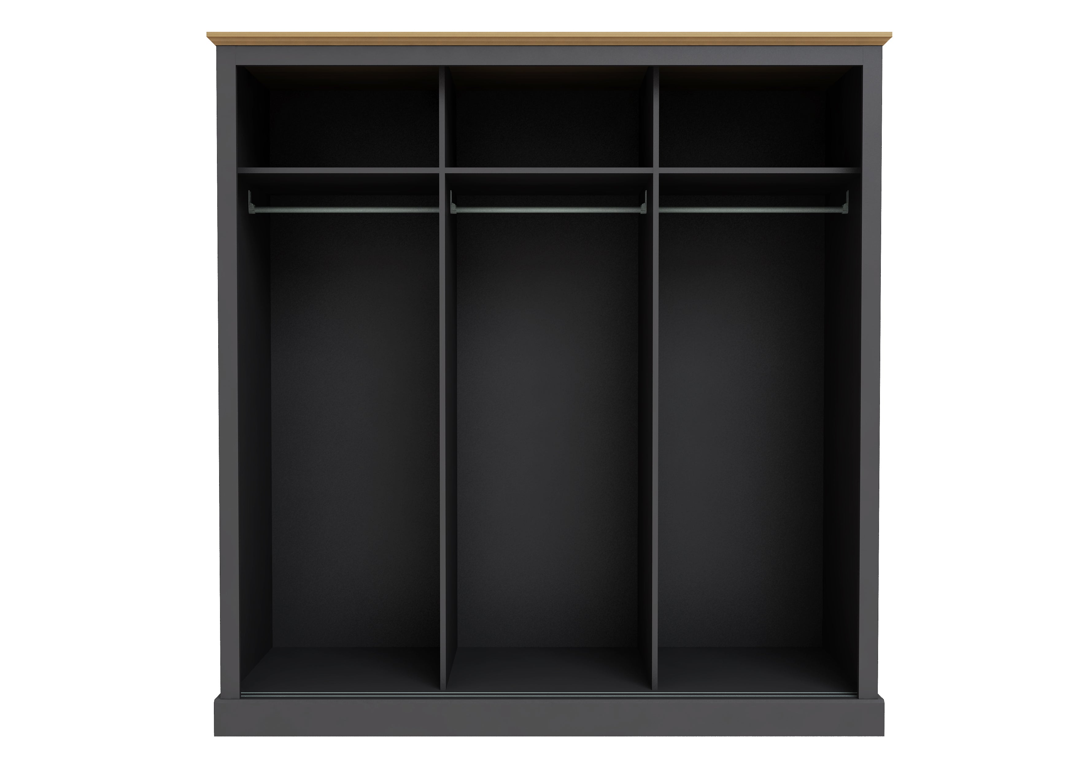 DEVON CHARCOAL 3 DOOR SLIDING WARDROBE ( 3 PACKS ) (14969138282874)