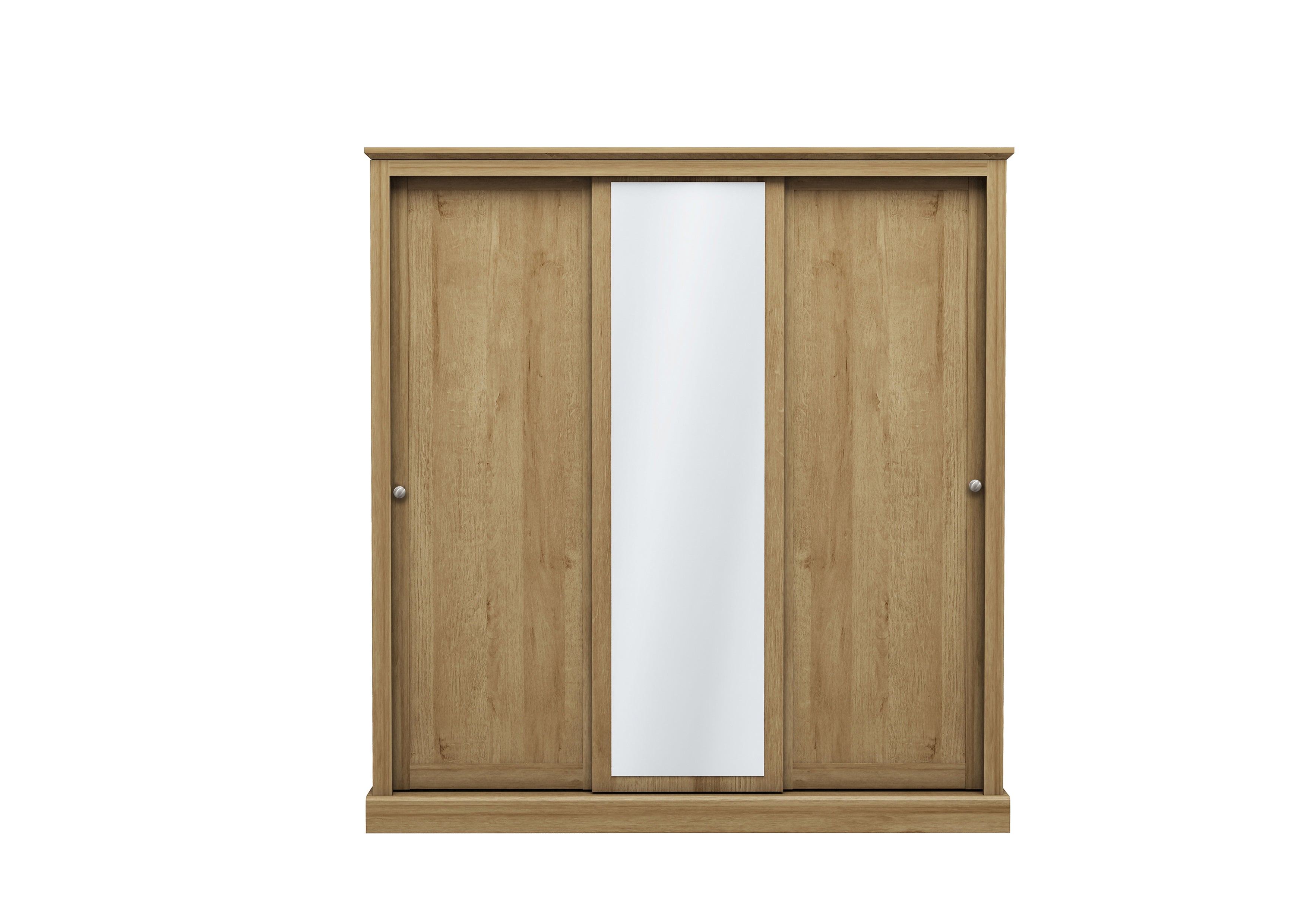 DEVON OAK 3 DOOR SLIDING WARDROBE ( 3 PACKS ) (14969138315642)