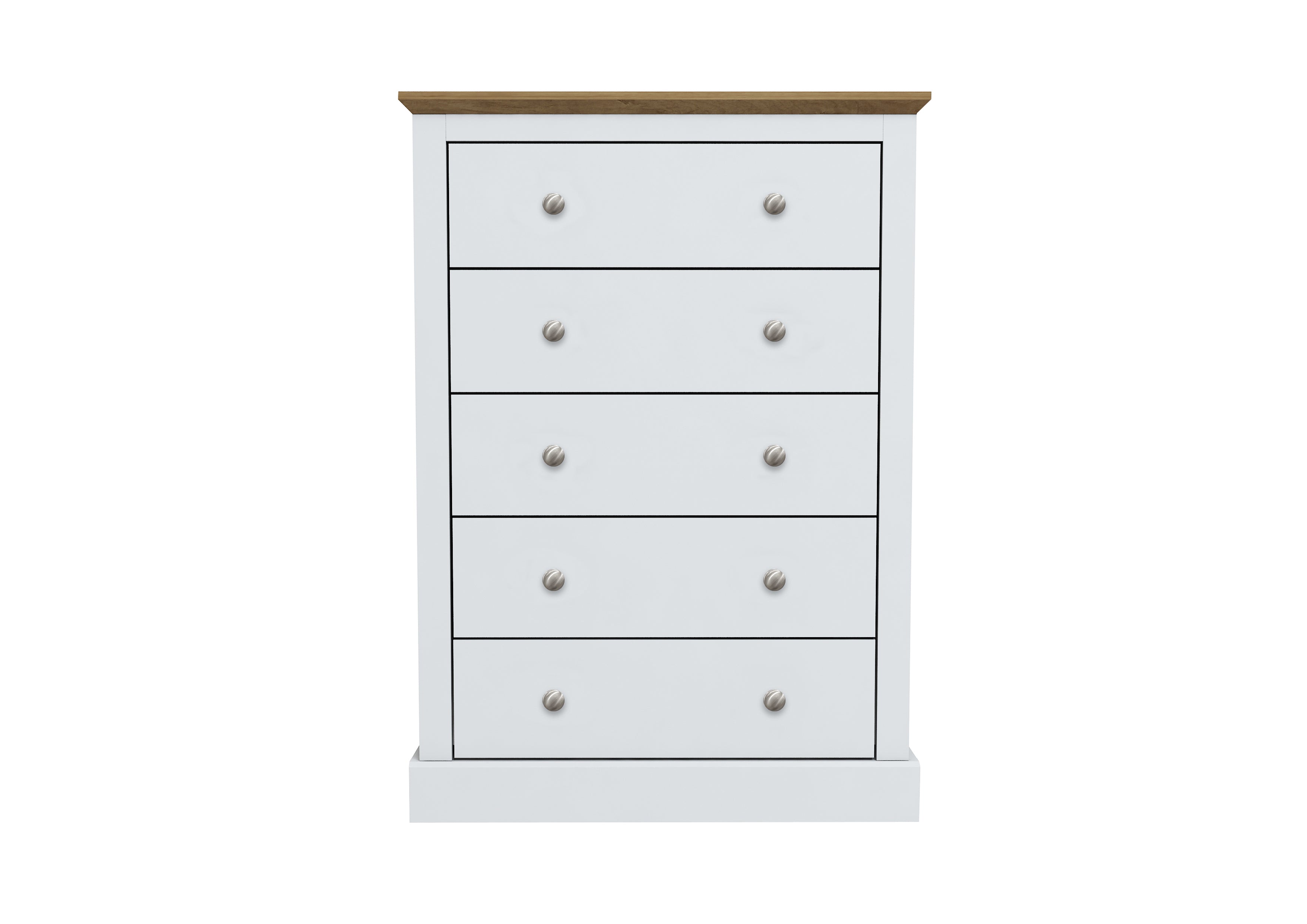 DEVON WHITE 5 DRAWER CHEST (14969137725818)