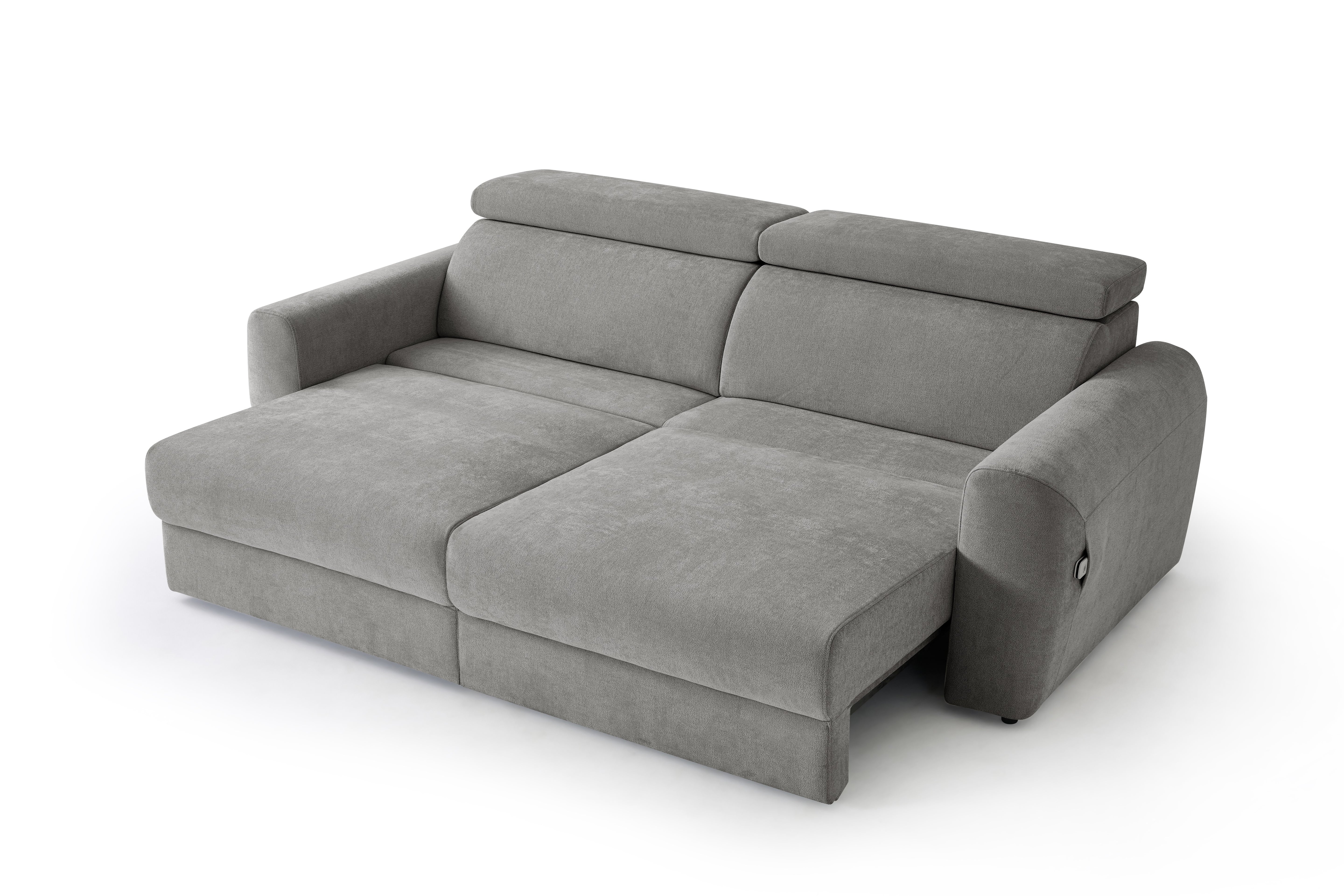 Raye 3 Seater Electric Sofa Bed in Grey - AMC Furniture
