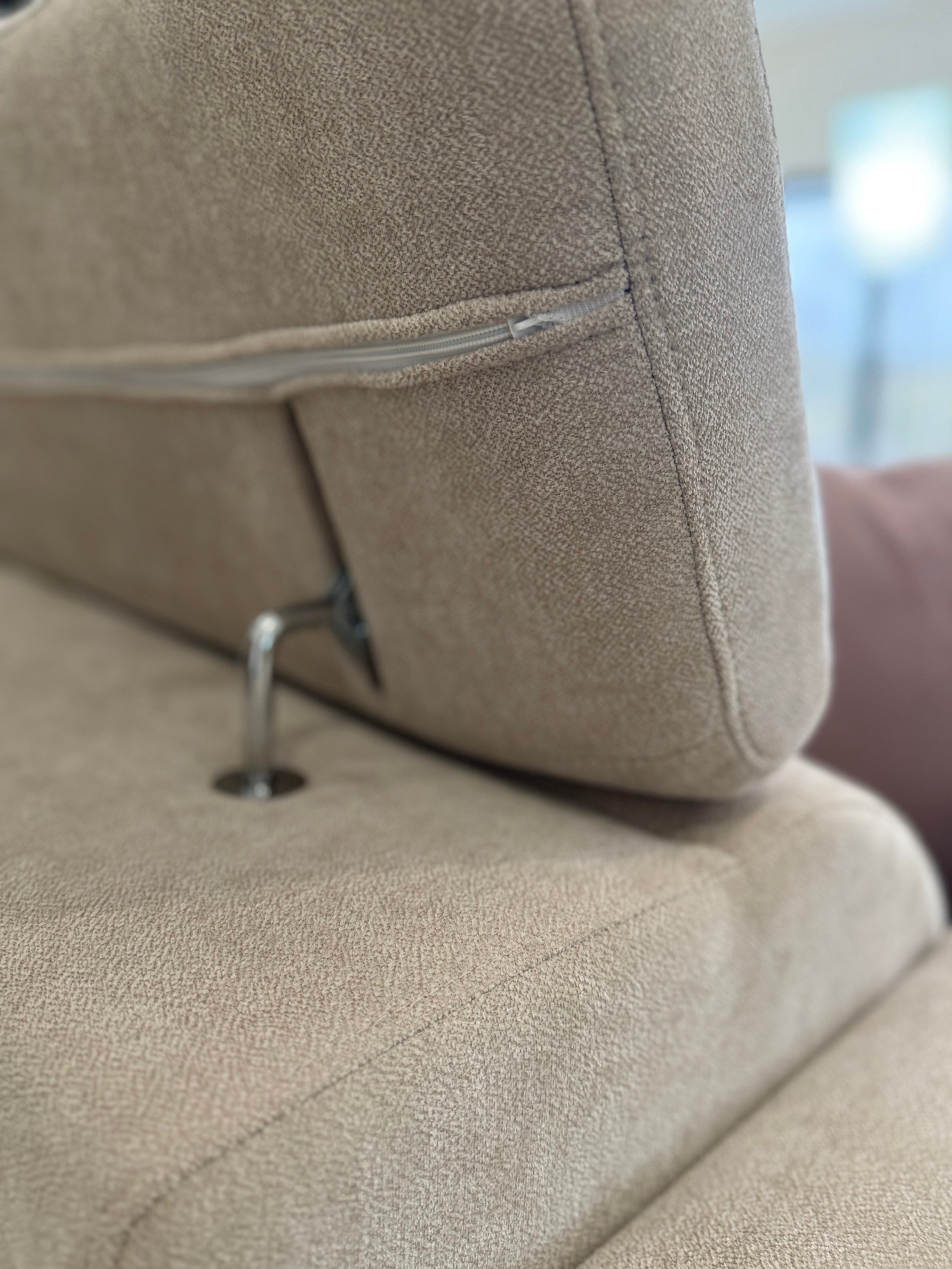 Raye 3 Seater Electric Sofa Bed in Beige - AMC Furniture