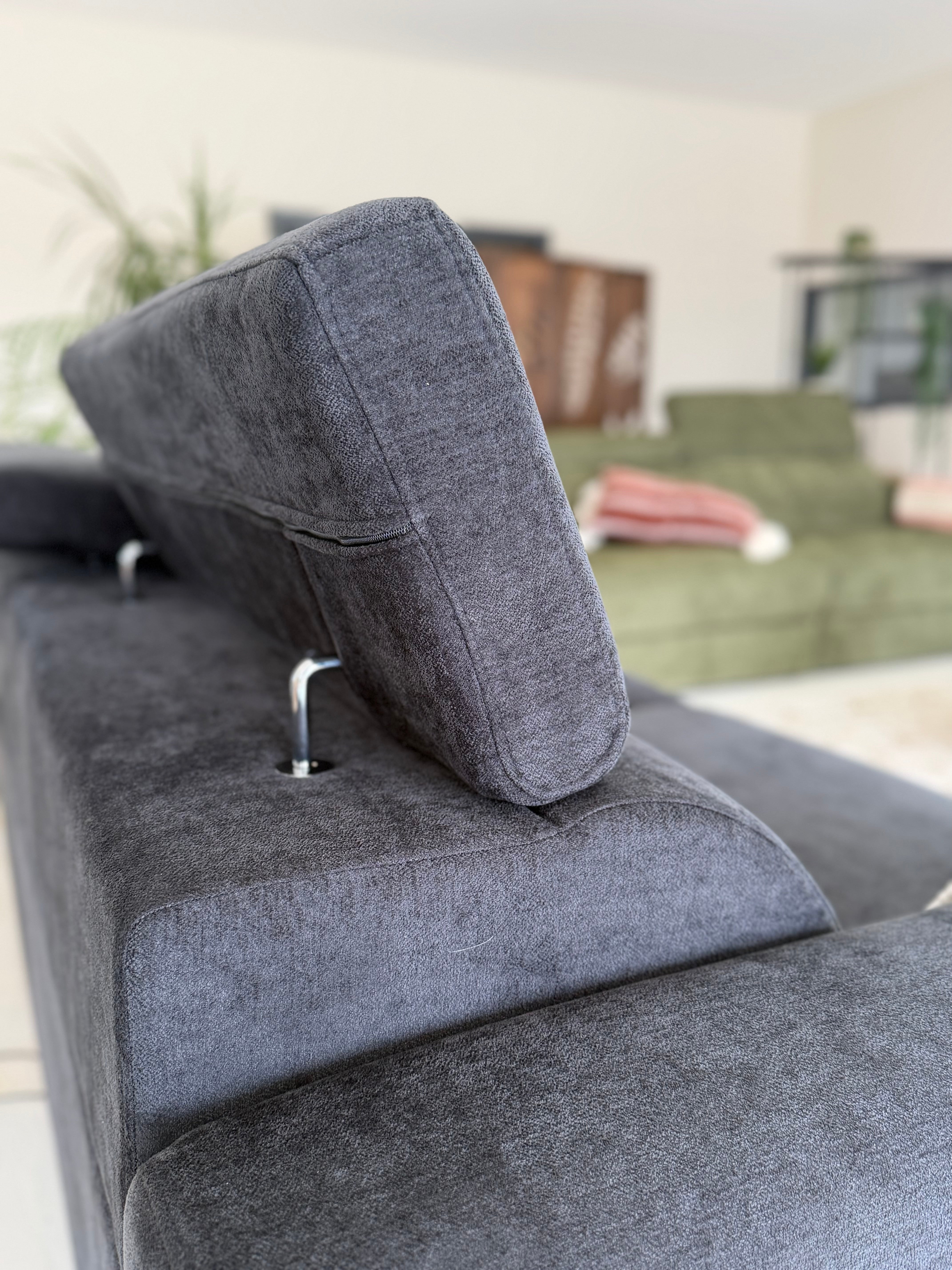 Raye 3 Seater Electric Sofa Bed in Black - AMC Furniture