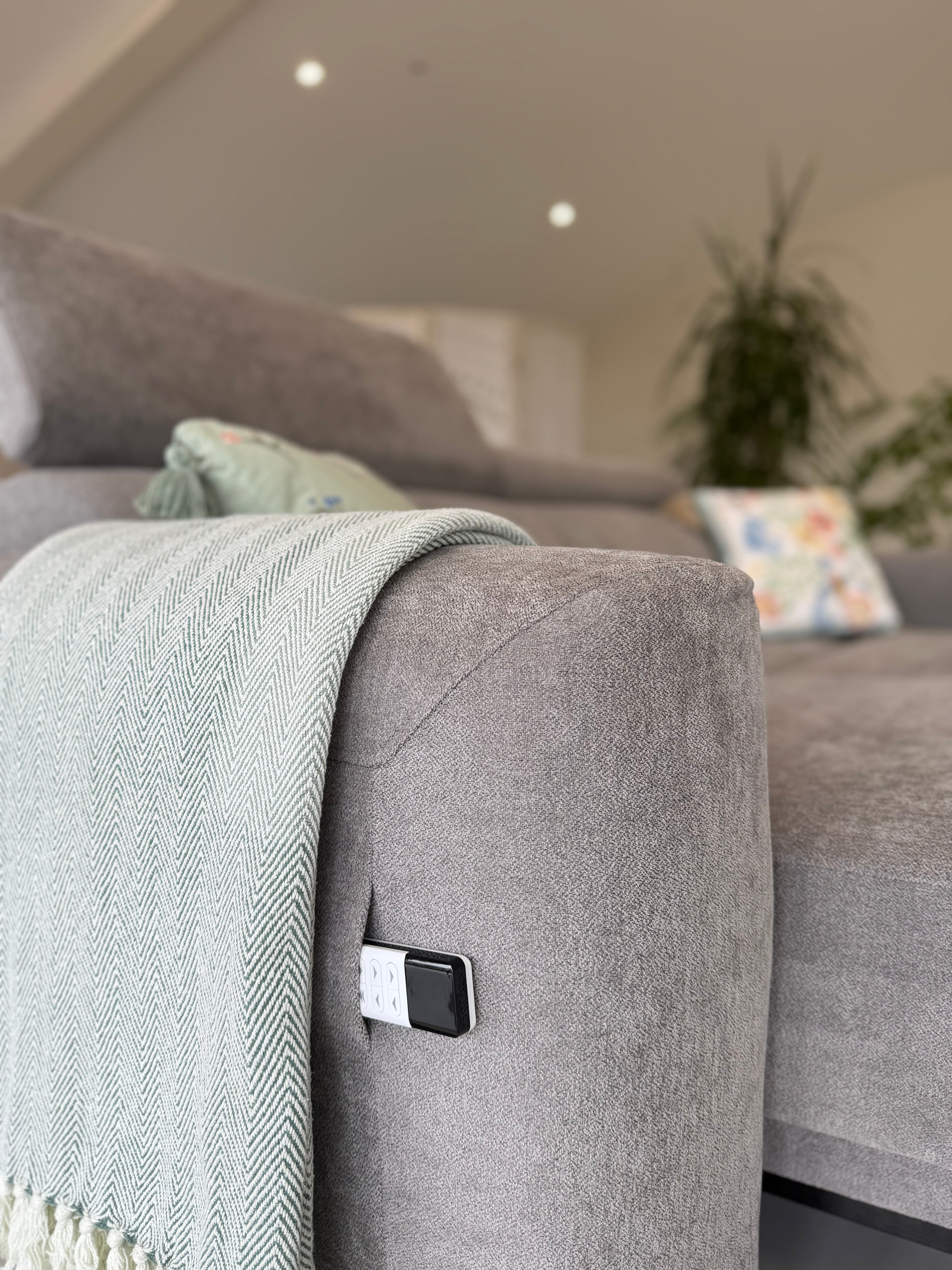 Raye 3 Seater Electric Sofa Bed in Grey - AMC Furniture