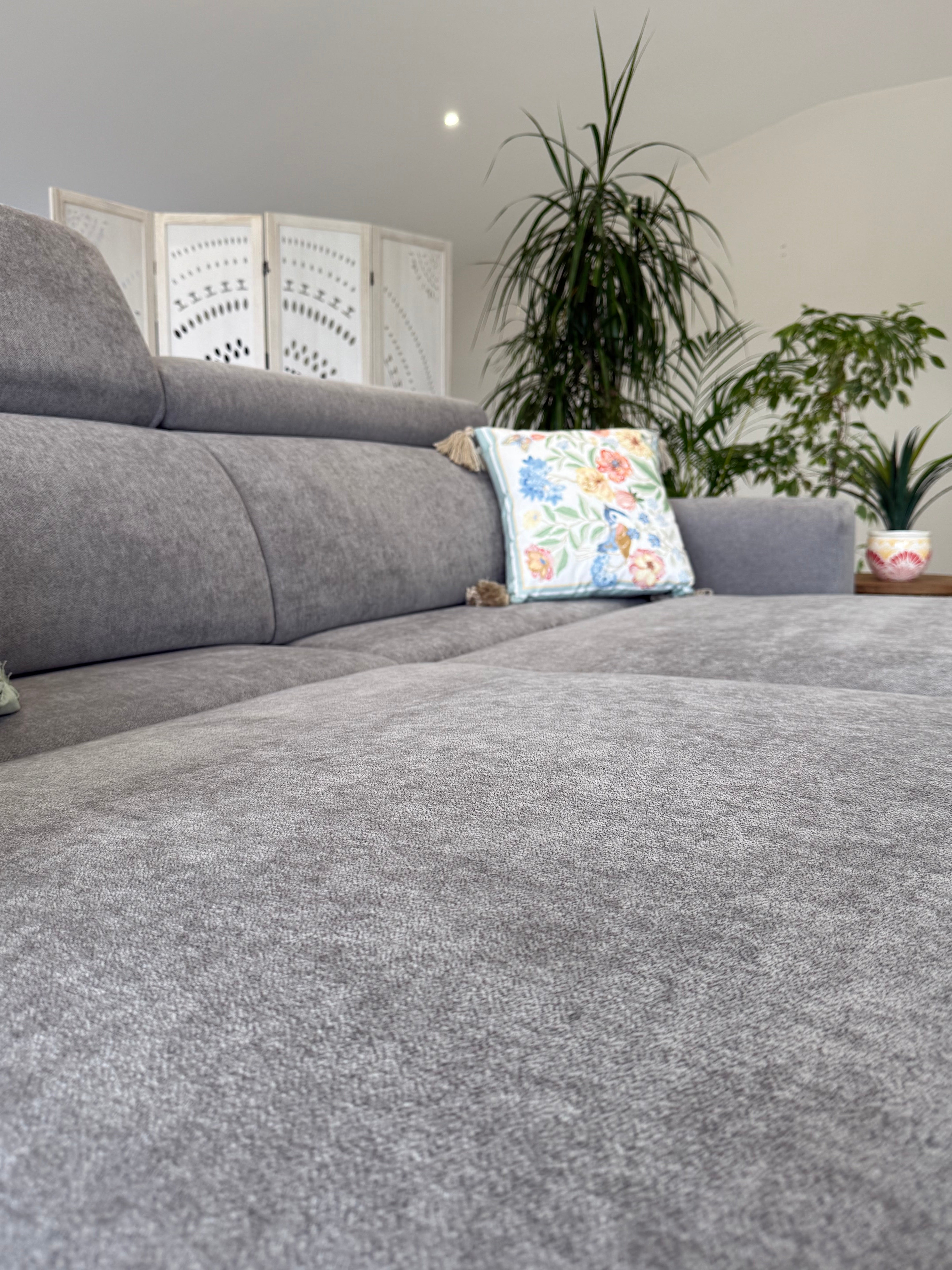 Raye 3 Seater Electric Sofa Bed in Grey - AMC Furniture