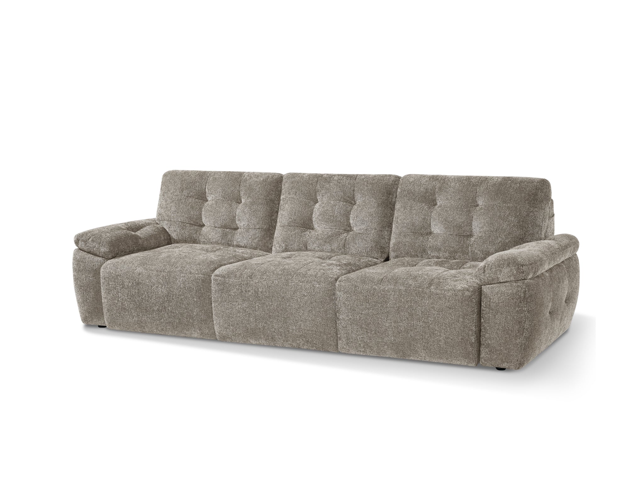 Myla Electric 3 Seater Sofabed in Mushroom - AMC Furniture