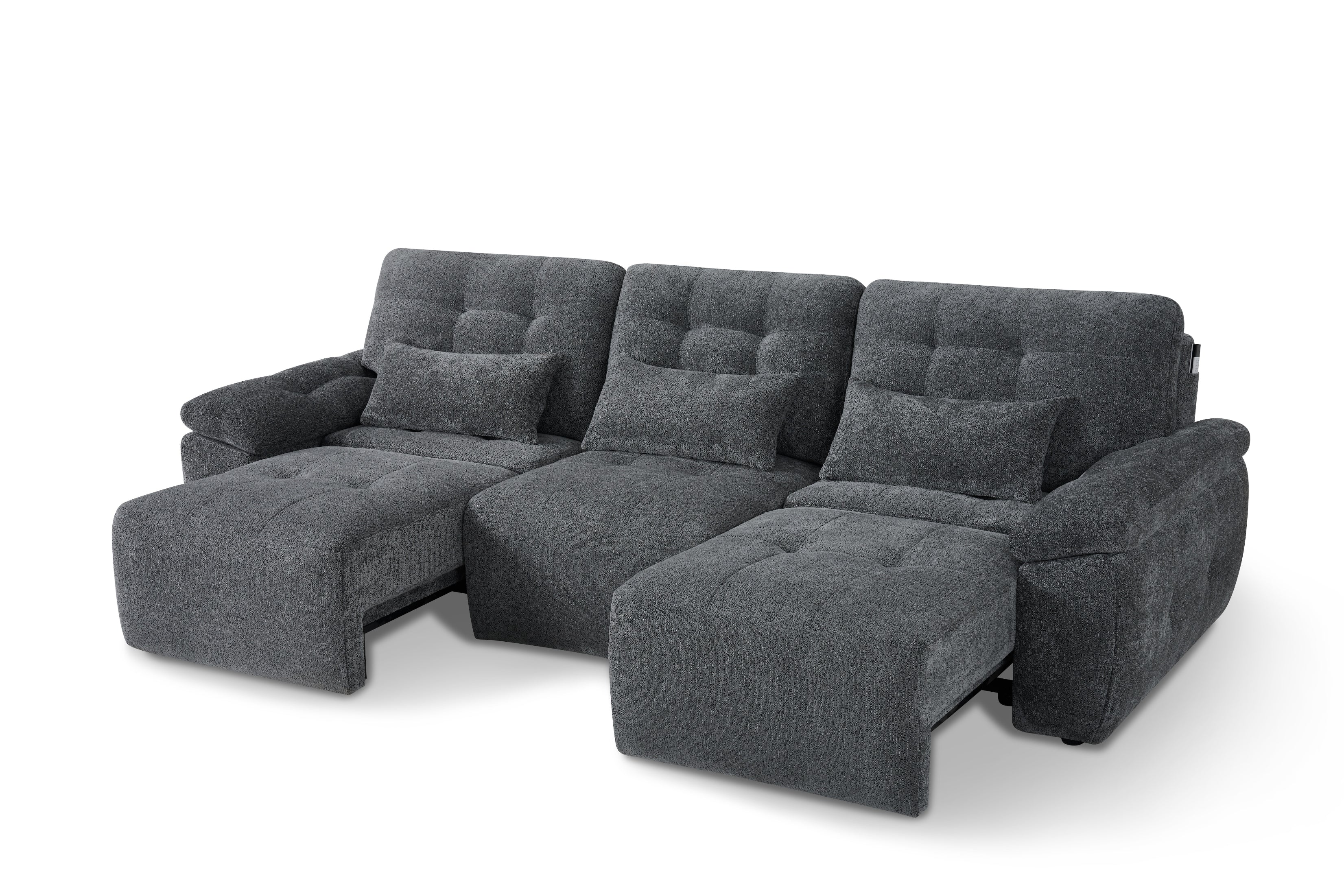 Myla Electric 3 Seater Sofabed in Grey - AMC Furniture