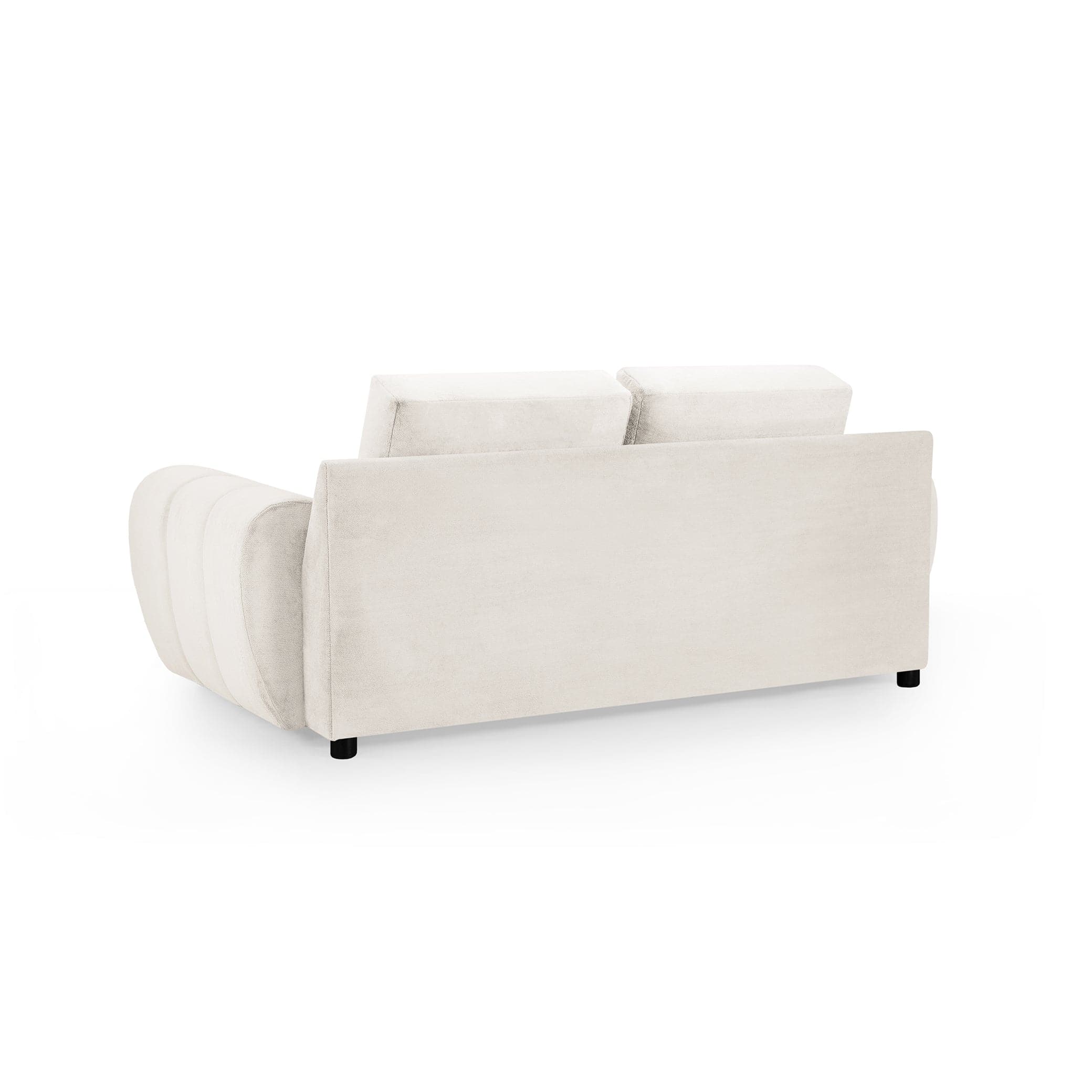 Devoke 2 Seater Sofa in Cream - back view (7021954957376)