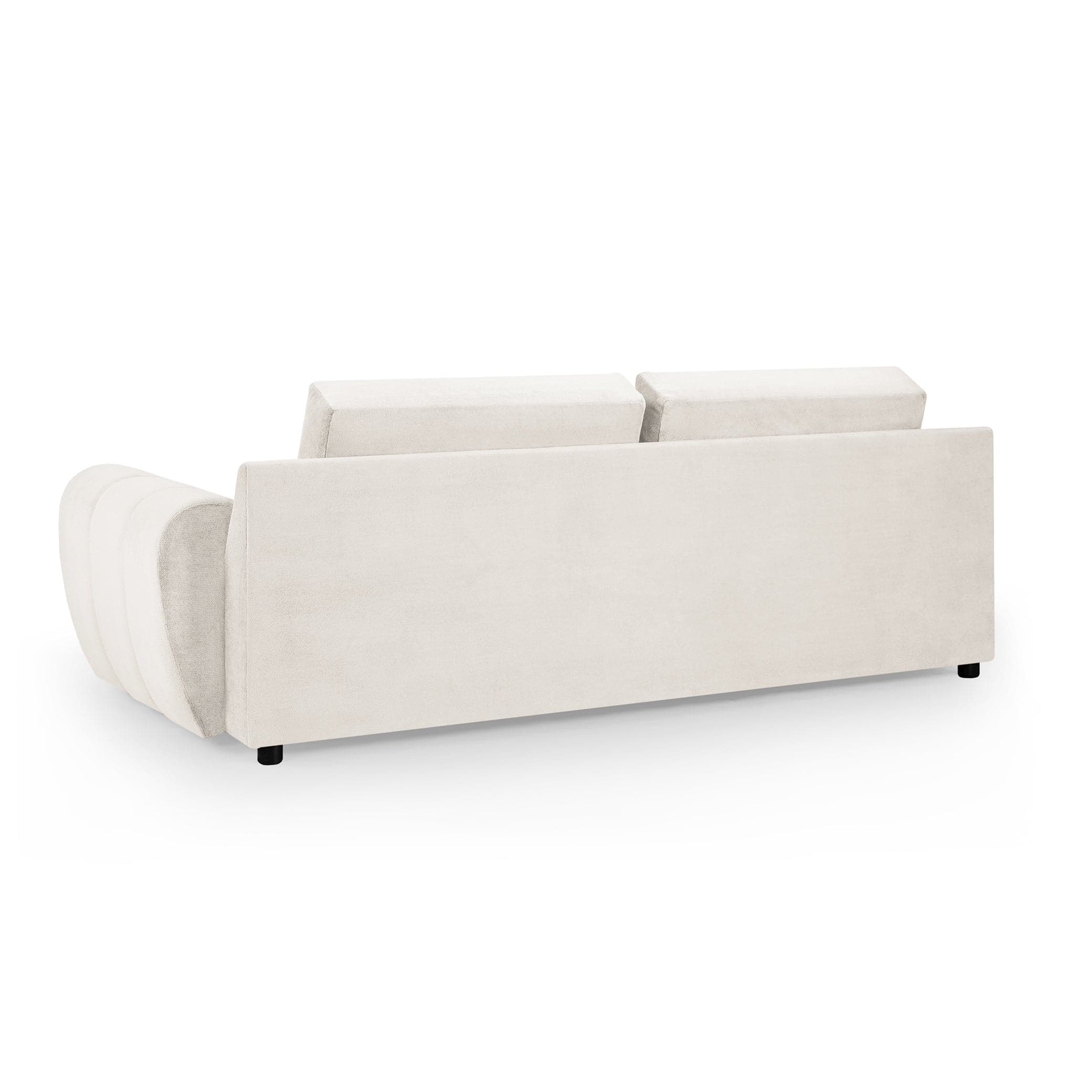 Devoke 3 Seater Sofa in Cream - back view (7021954859072)