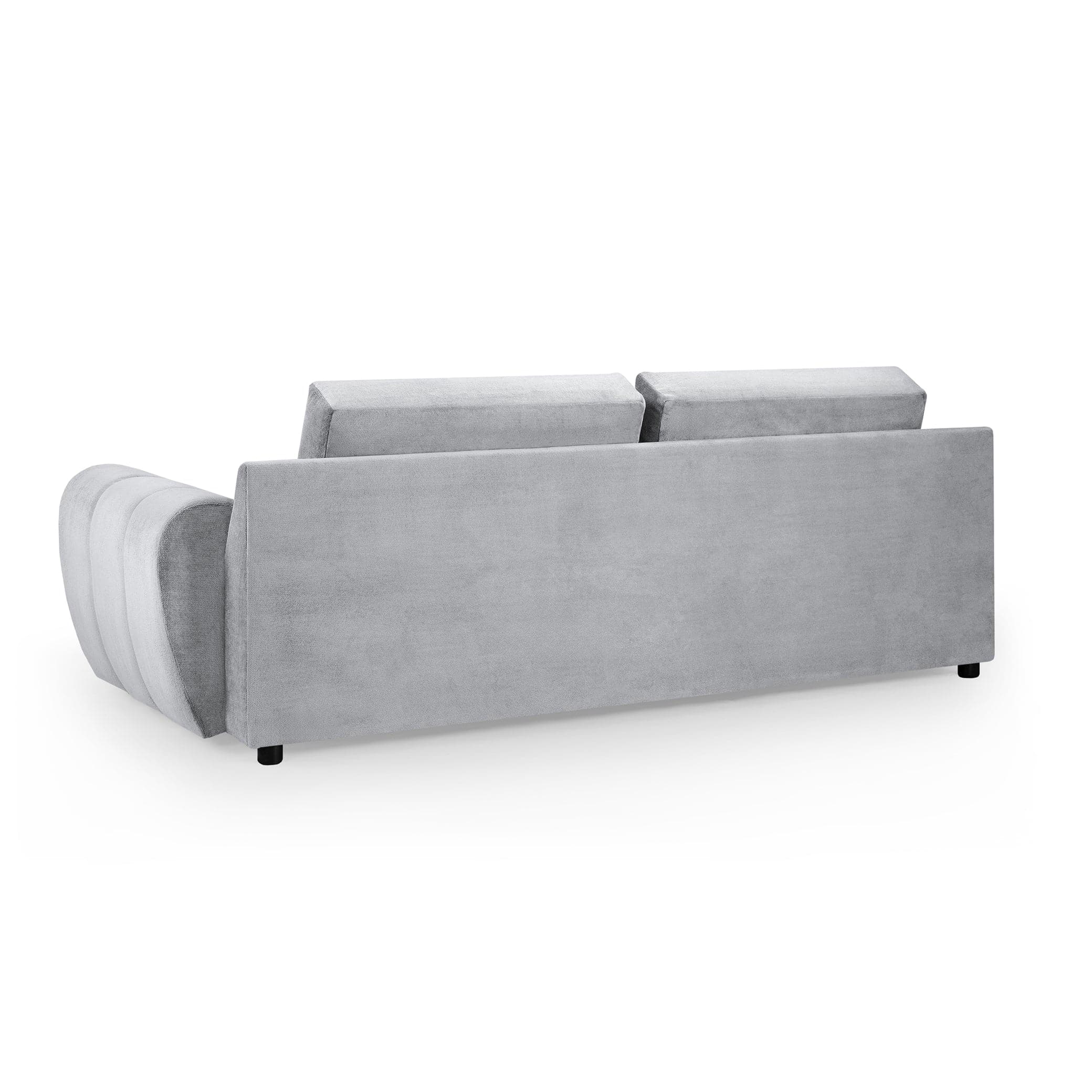 Devoke 3 Seater Sofa in Grey - back view (7021957709888)
