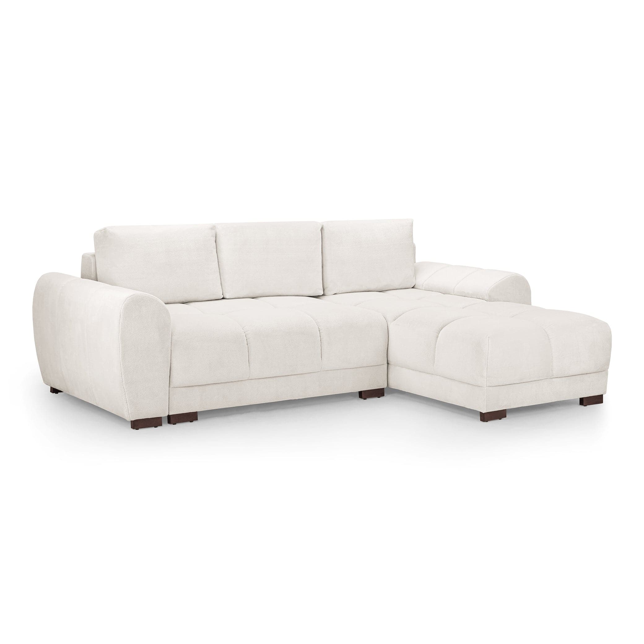 Devoke Sofabed Cream Universal Corner Sofa - front view (7021961281600)