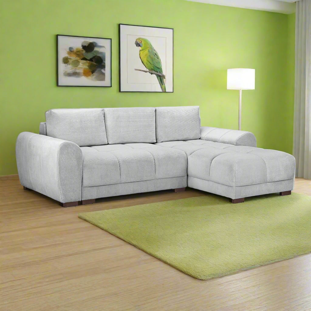 Devoke Sofabed Universal Corner Sofa in Grey (7021962231872)