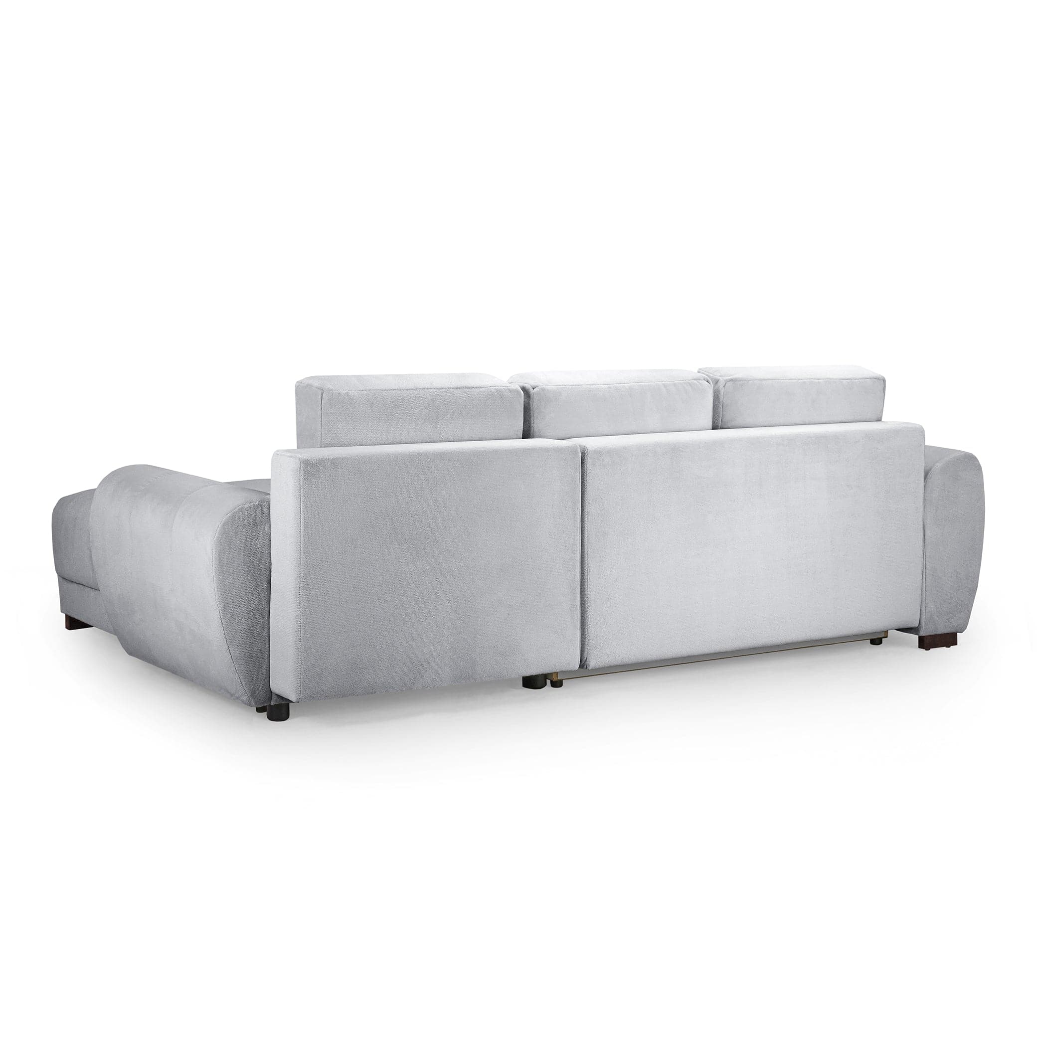 Devoke Sofabed Universal Corner Sofa in Grey - back view (7021962231872)