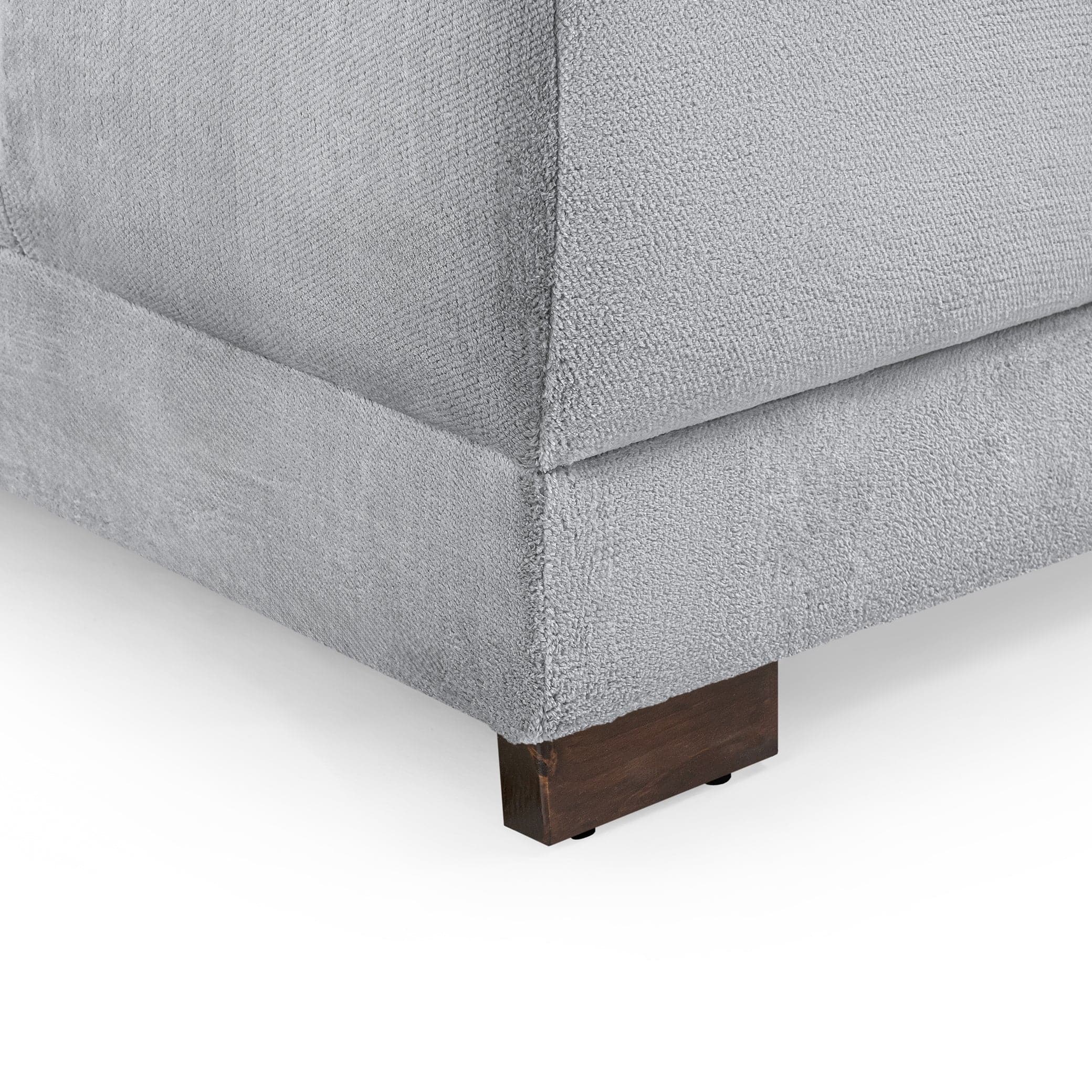 Devoke U Shape Corner Sofa in Grey - bottom view (7021959839808)