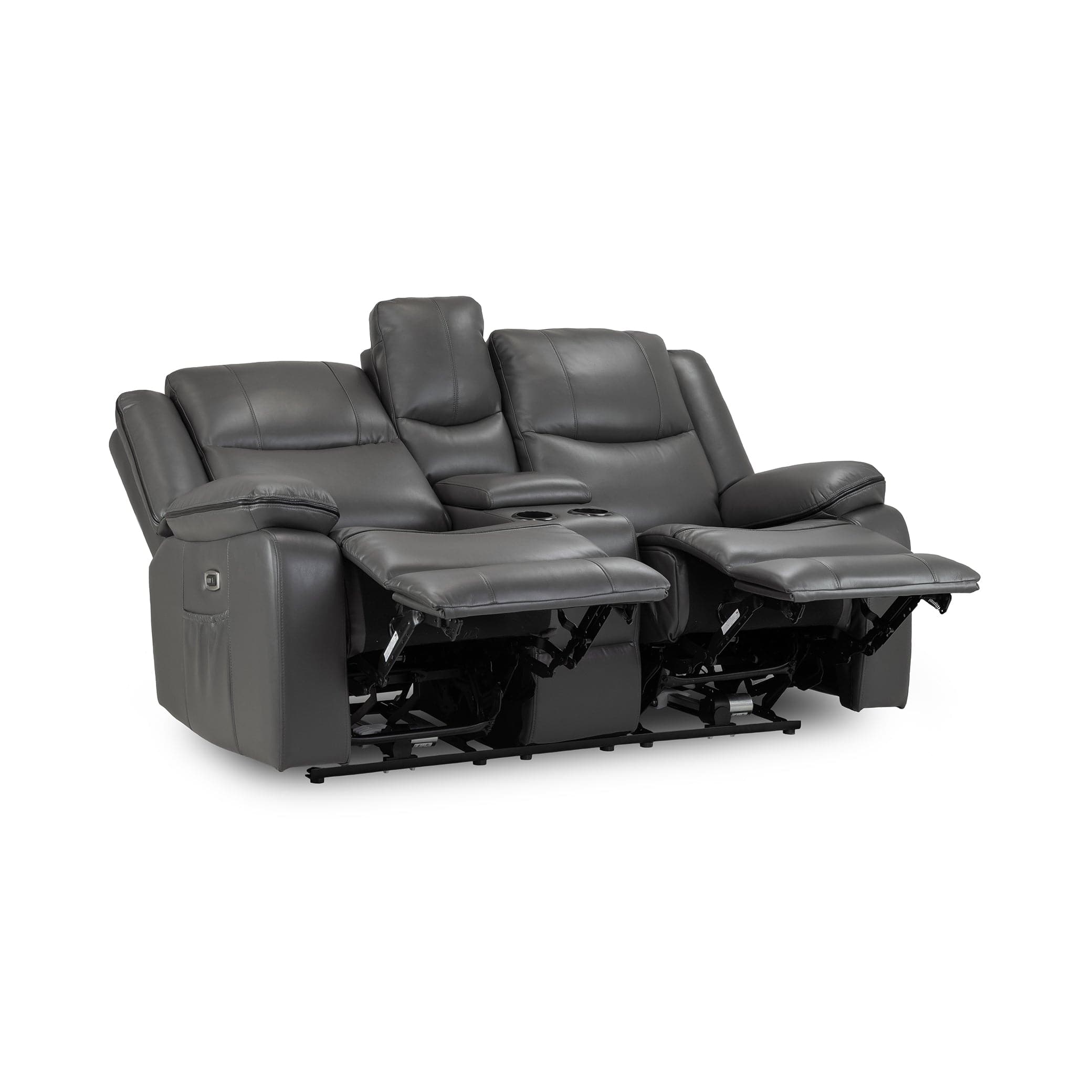 Dexter electric recliner sofa fully extended, demonstrating - Dexter (7023524970560)