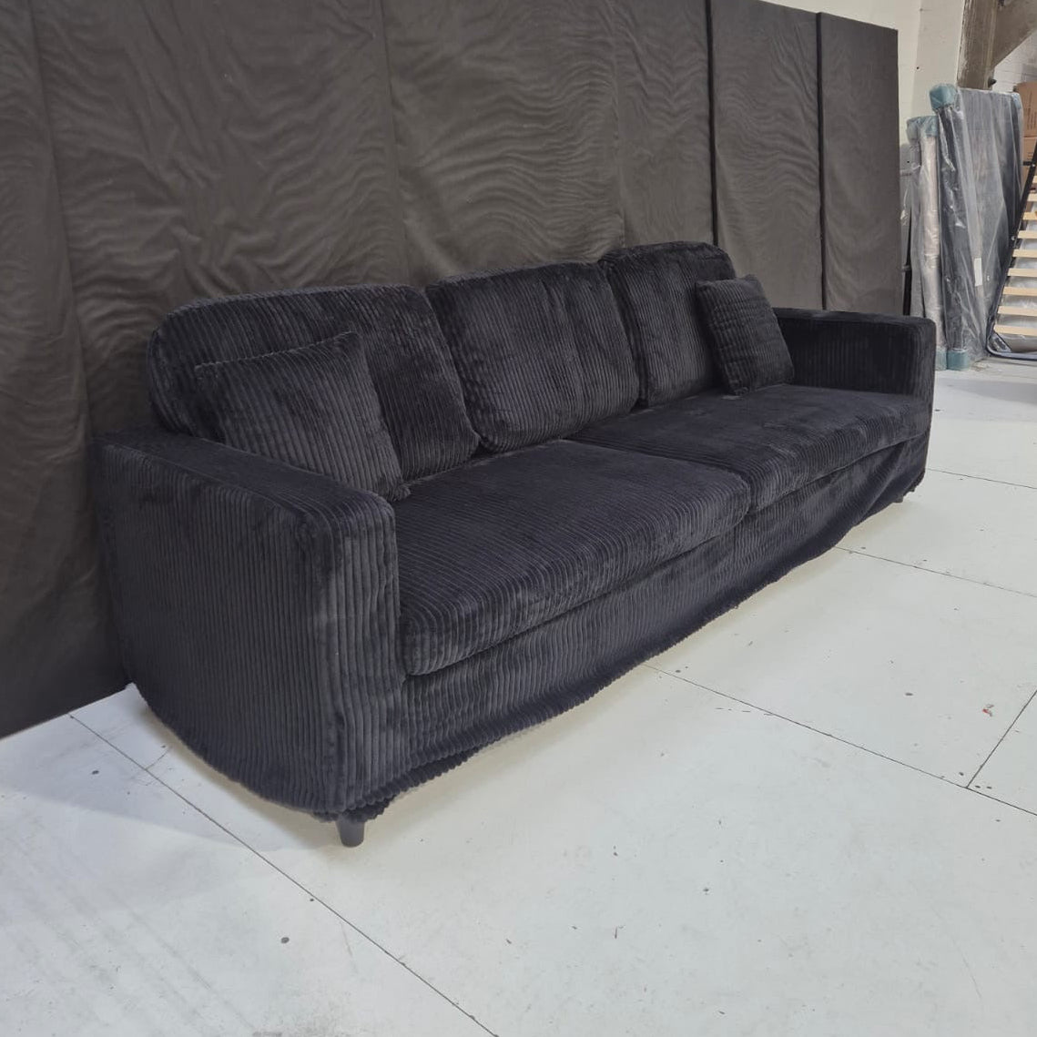 4 Seater Corduroy Sofa - AMC Furniture