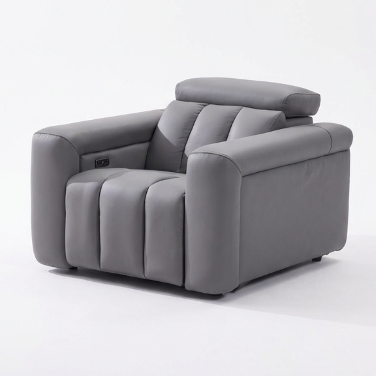 Ellen Electric Reclining Armchair in Grey Meta Sofa Ltd