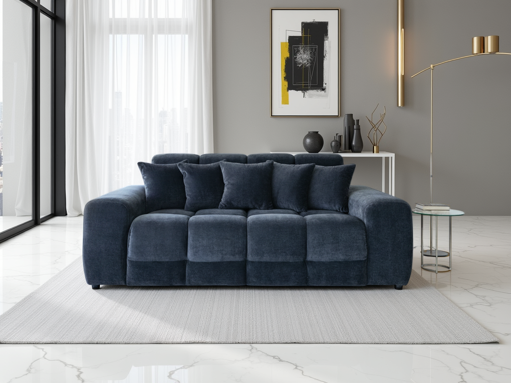 Eve 3 Seater Charcoal - AMC Furniture