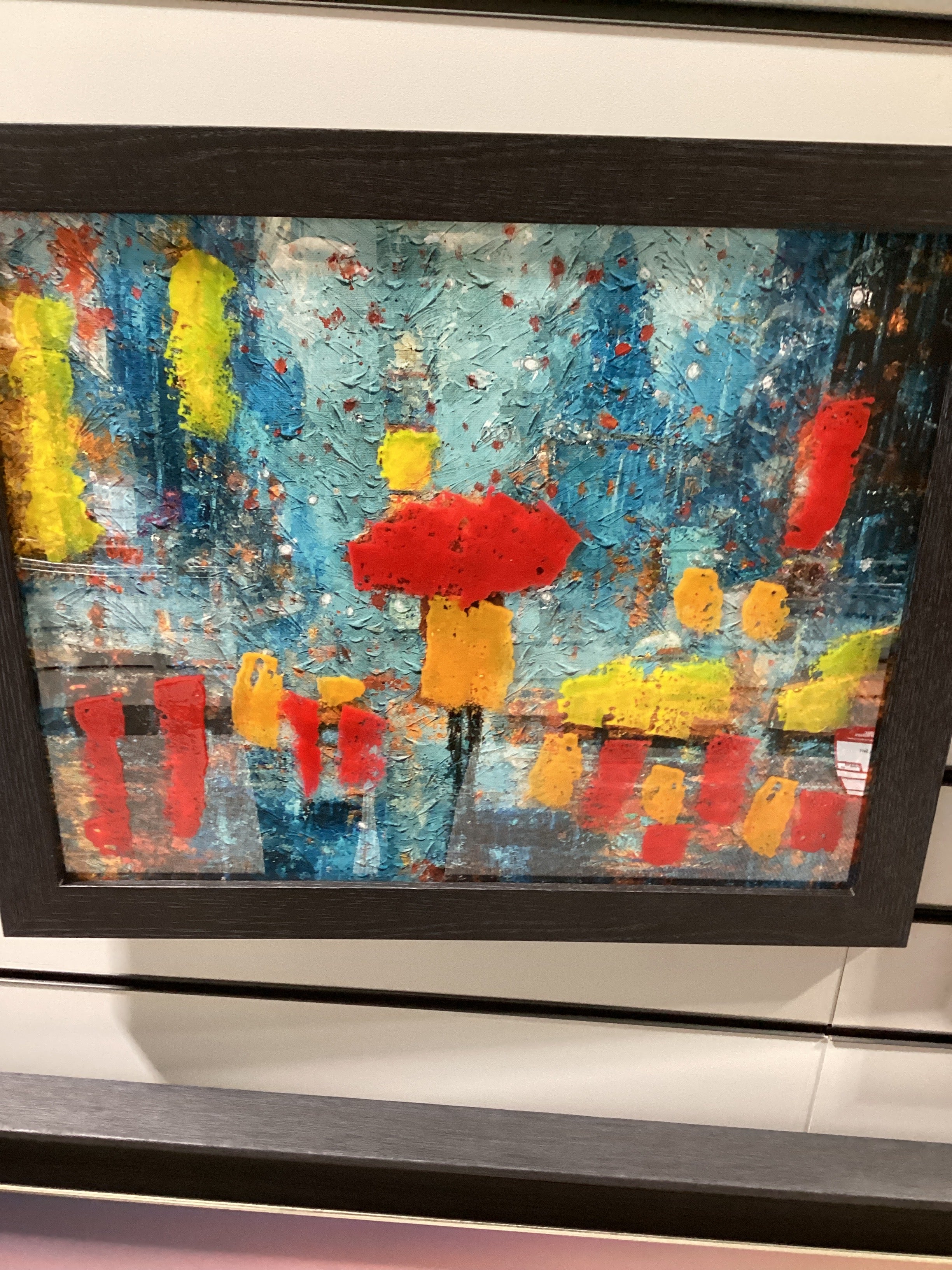 Colourful abstract 50X40 FG1046 FN39 BLACK LA - AMC Furniture