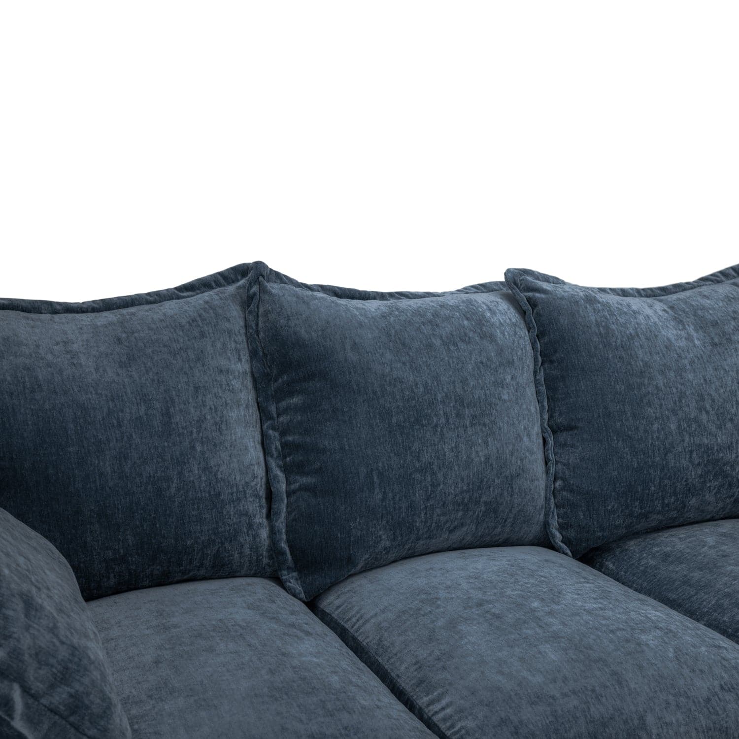 Finn Sofa Blue Large Corner -top view (7022936916032)