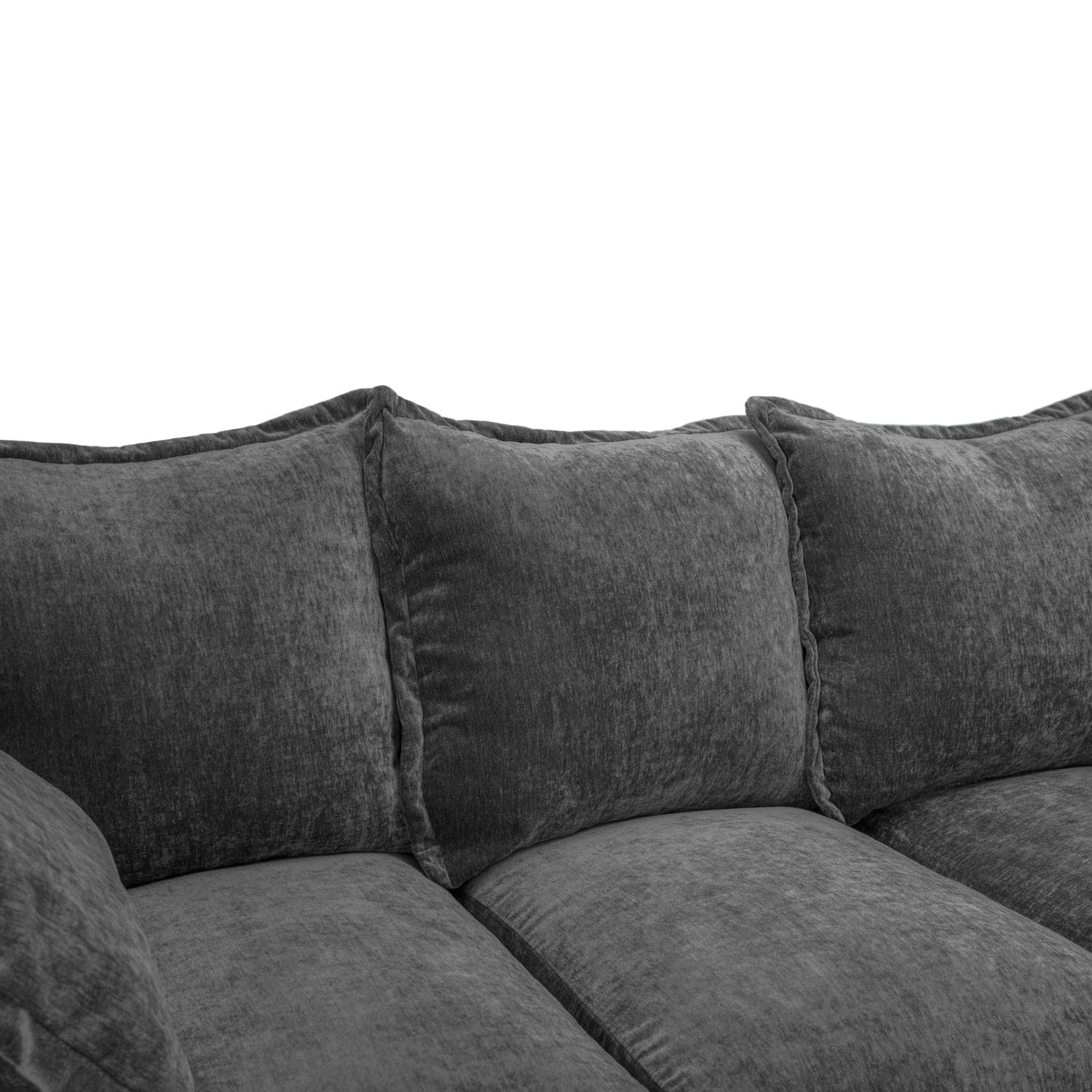 Finn Sofa Grey Large Corner - top view (7022943338560)