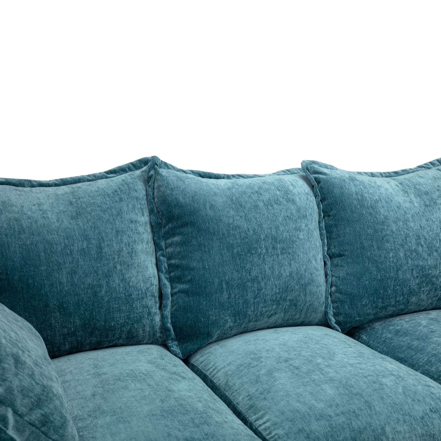 Finn Sofa Teal Large Corner - top view (7022940192832)