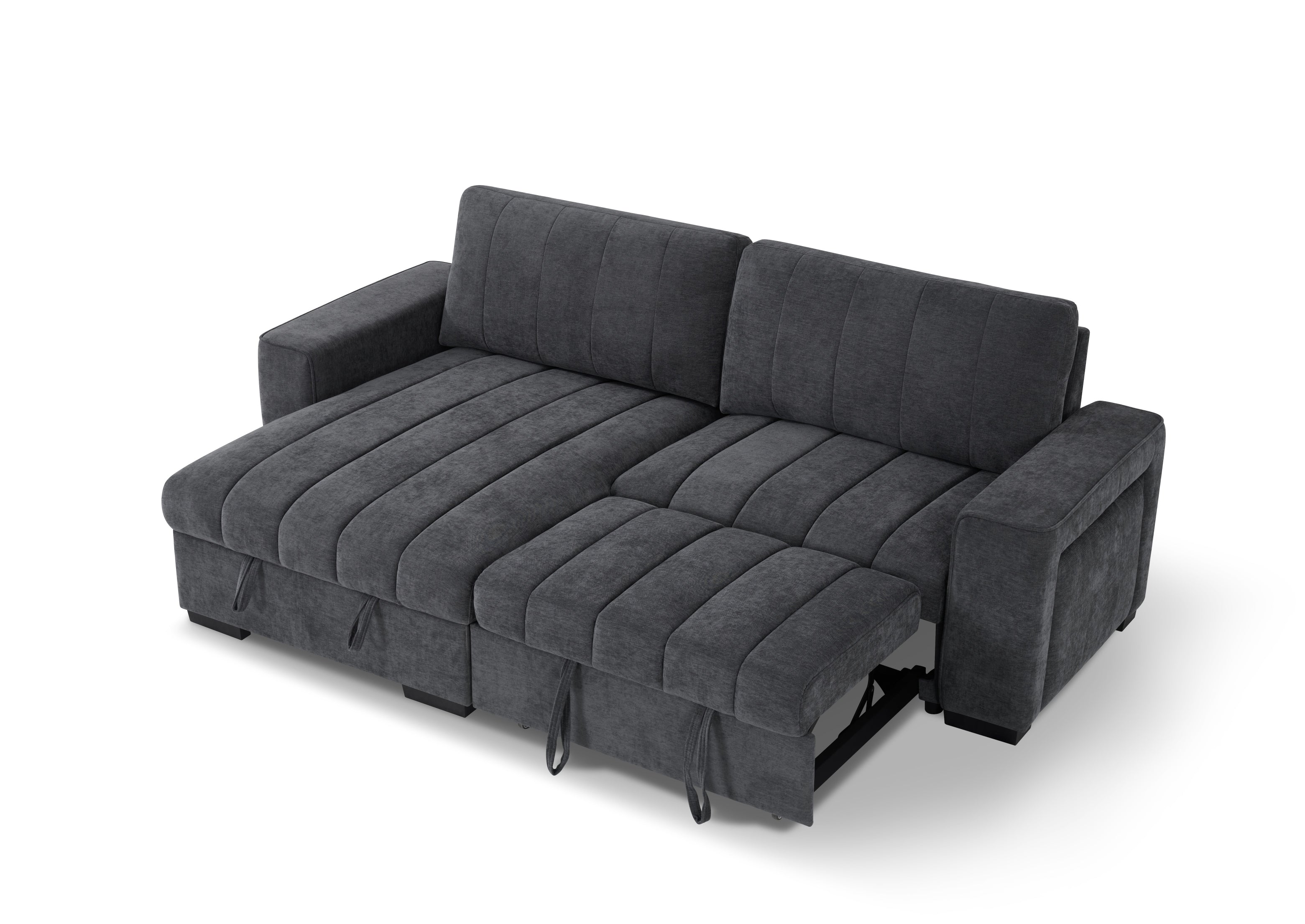Alfie Universal Corner Sofa Bed in Grey - AMC Furniture