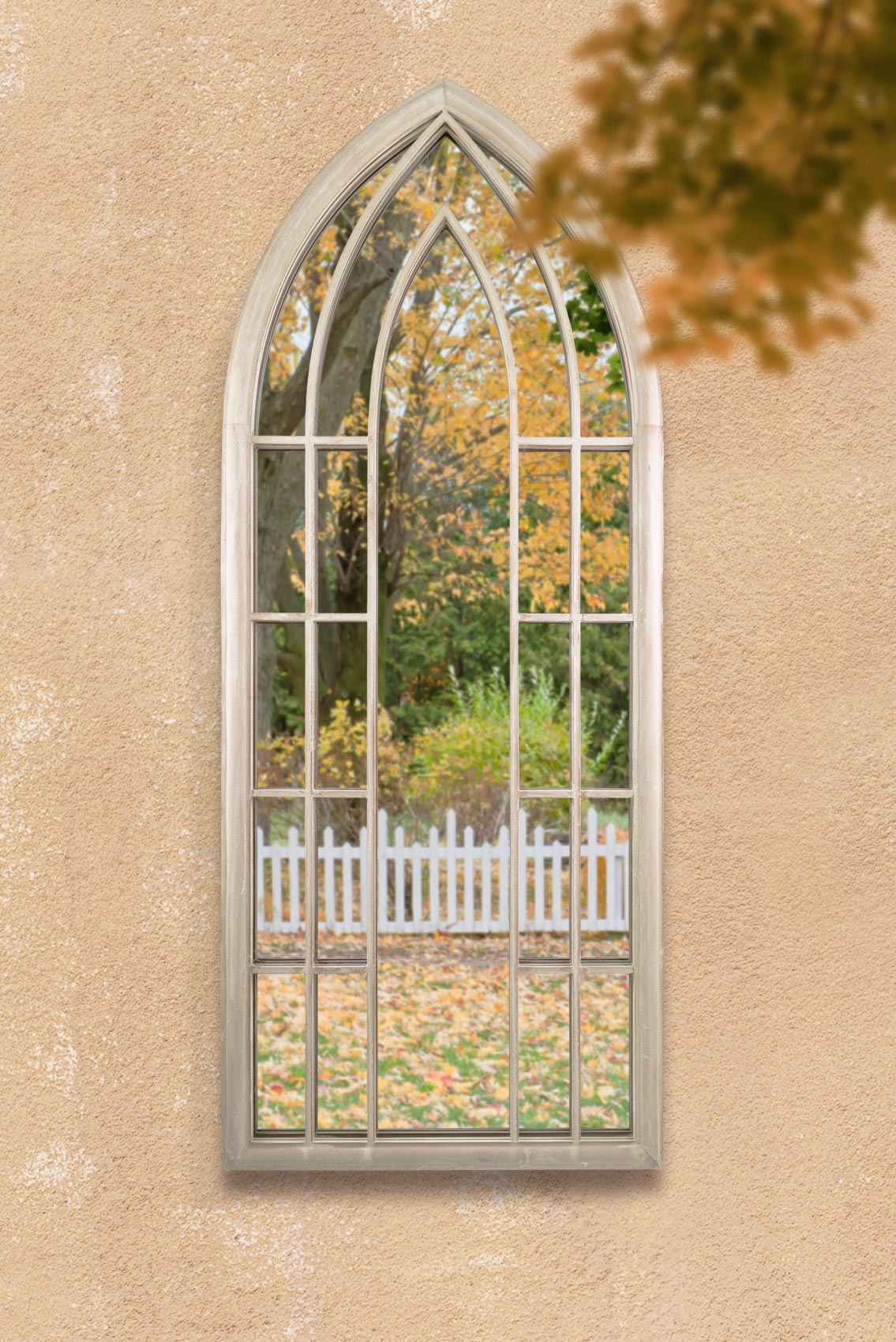 Somerley Gothic Arch Large Garden Mirror 150 x 61 CM (15010543141242)