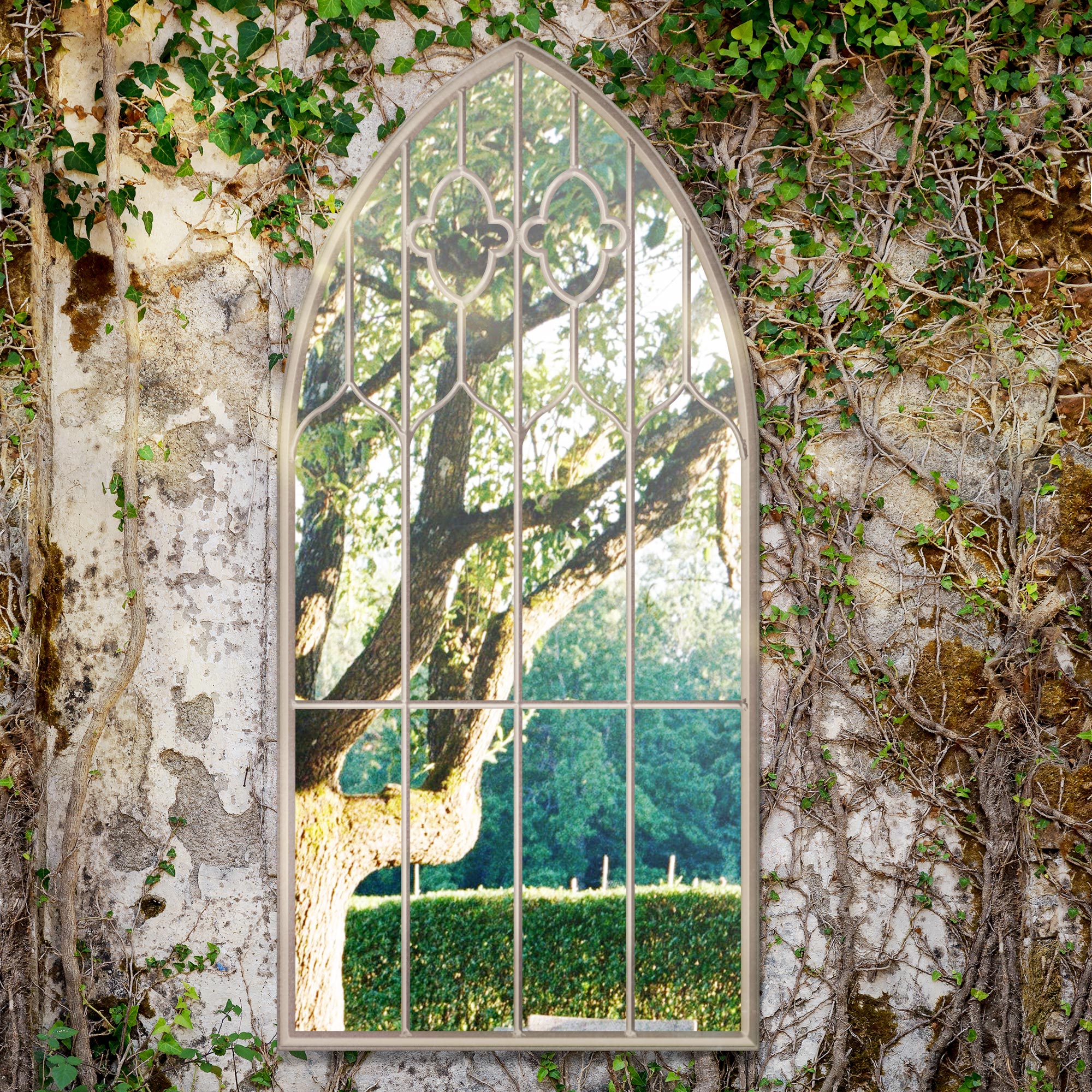 Buttercup Country Arch Large Garden Mirror 140 x 75cm 4ft7 x 2ft5 (15010544124282)