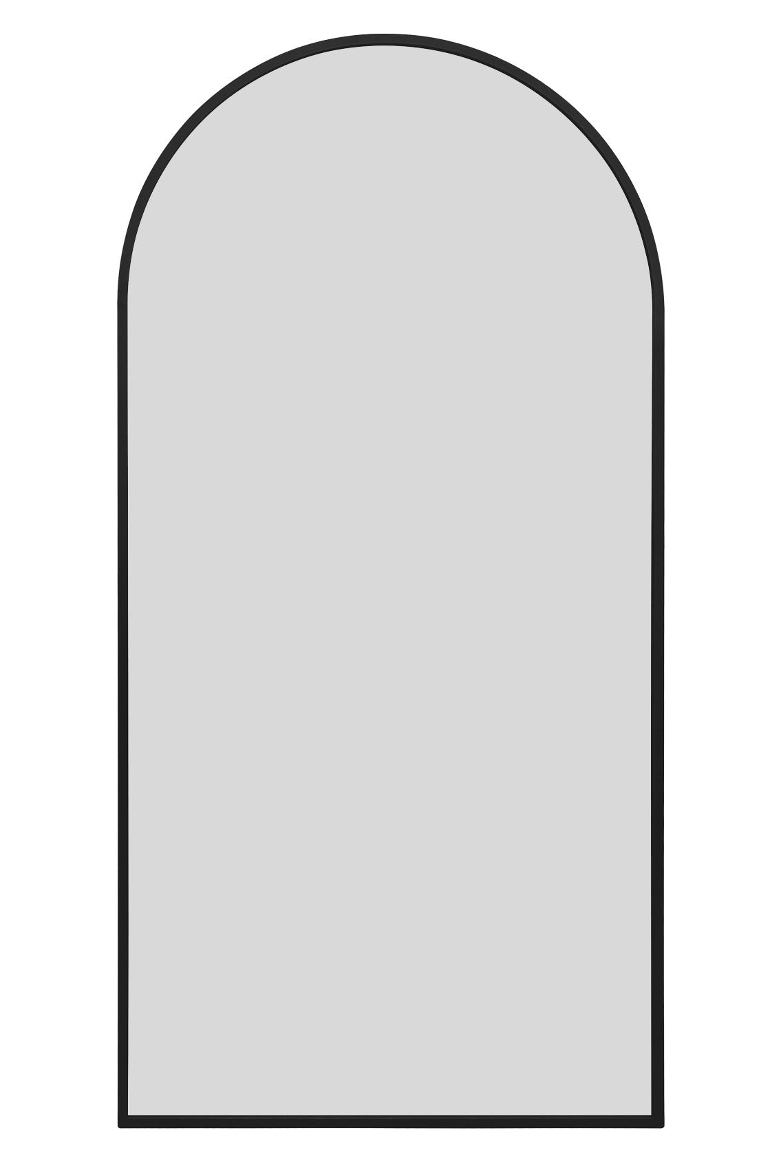The Arcus - Black Framed Arched Leaner/Wall Mirror 79" X 39" (200CM X 100CM) (15010548810106)