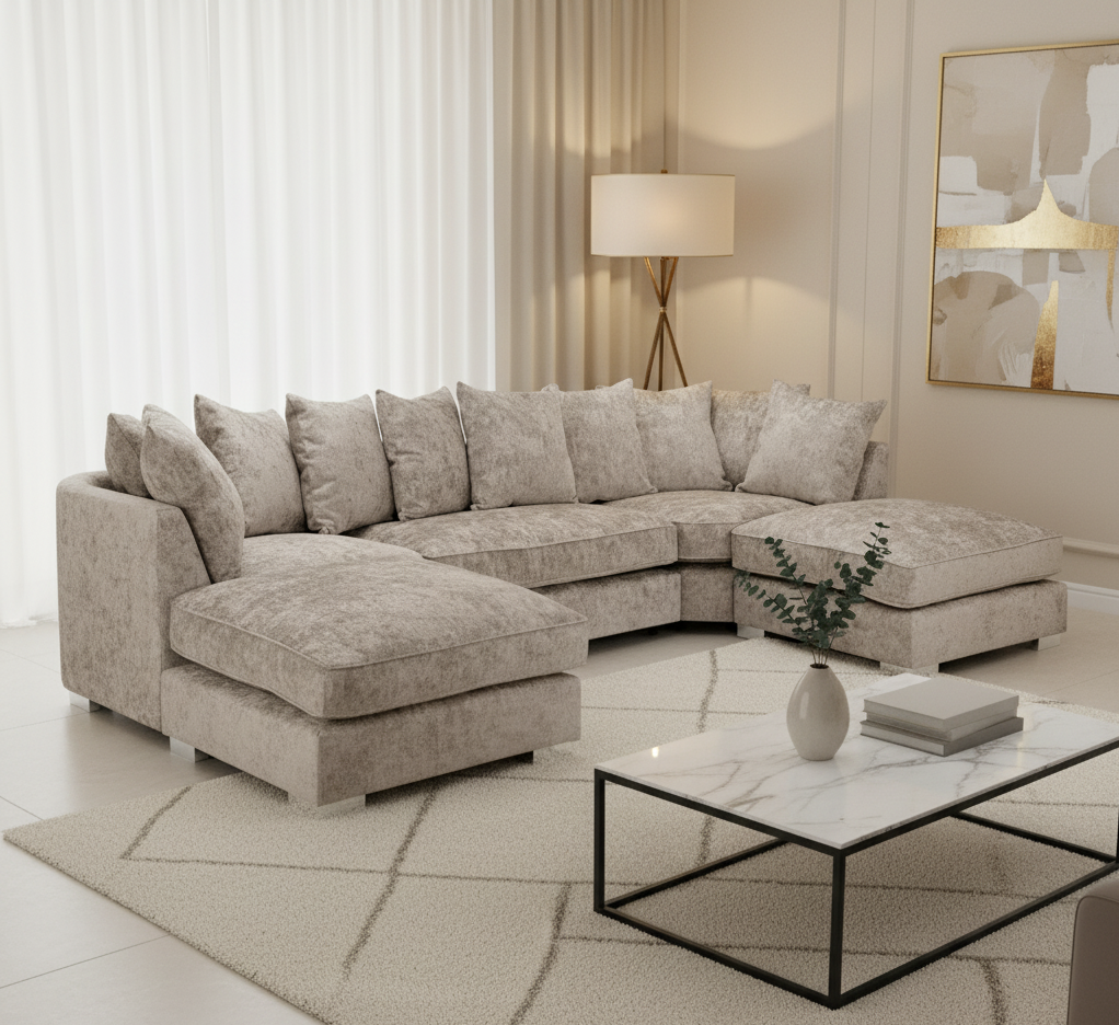 Shoreditch Scatterback U-Shape Corner Sofa – Truffle (7022877835328)