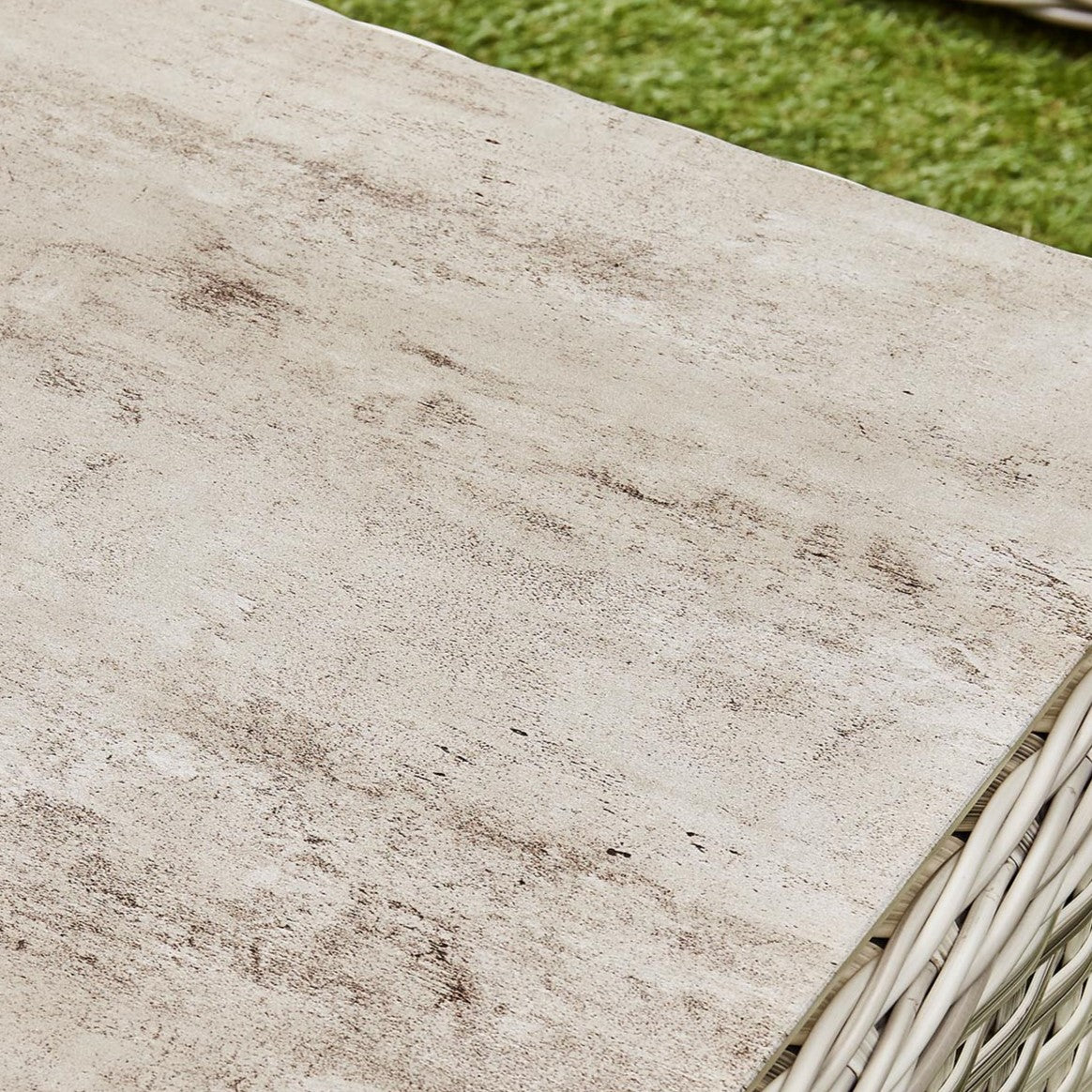 Grey Isla Rattan ceramic table top coffee table - close view (14929979736442)